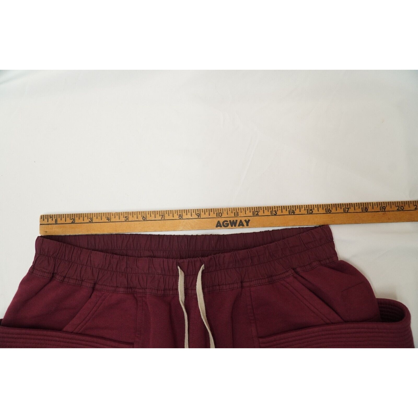 Rick Creatch Cargo Cropped Sweatpant Bruise Red FW20 - 20