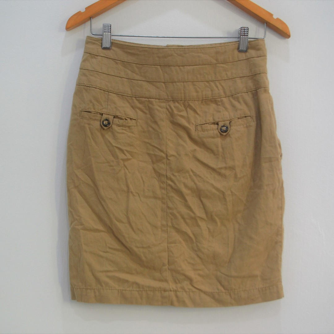 Zara Mini/Short Skirt - Brown - 2