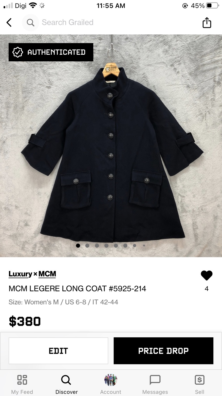 MCM LEGERE LONG COAT #5925-214 - 12