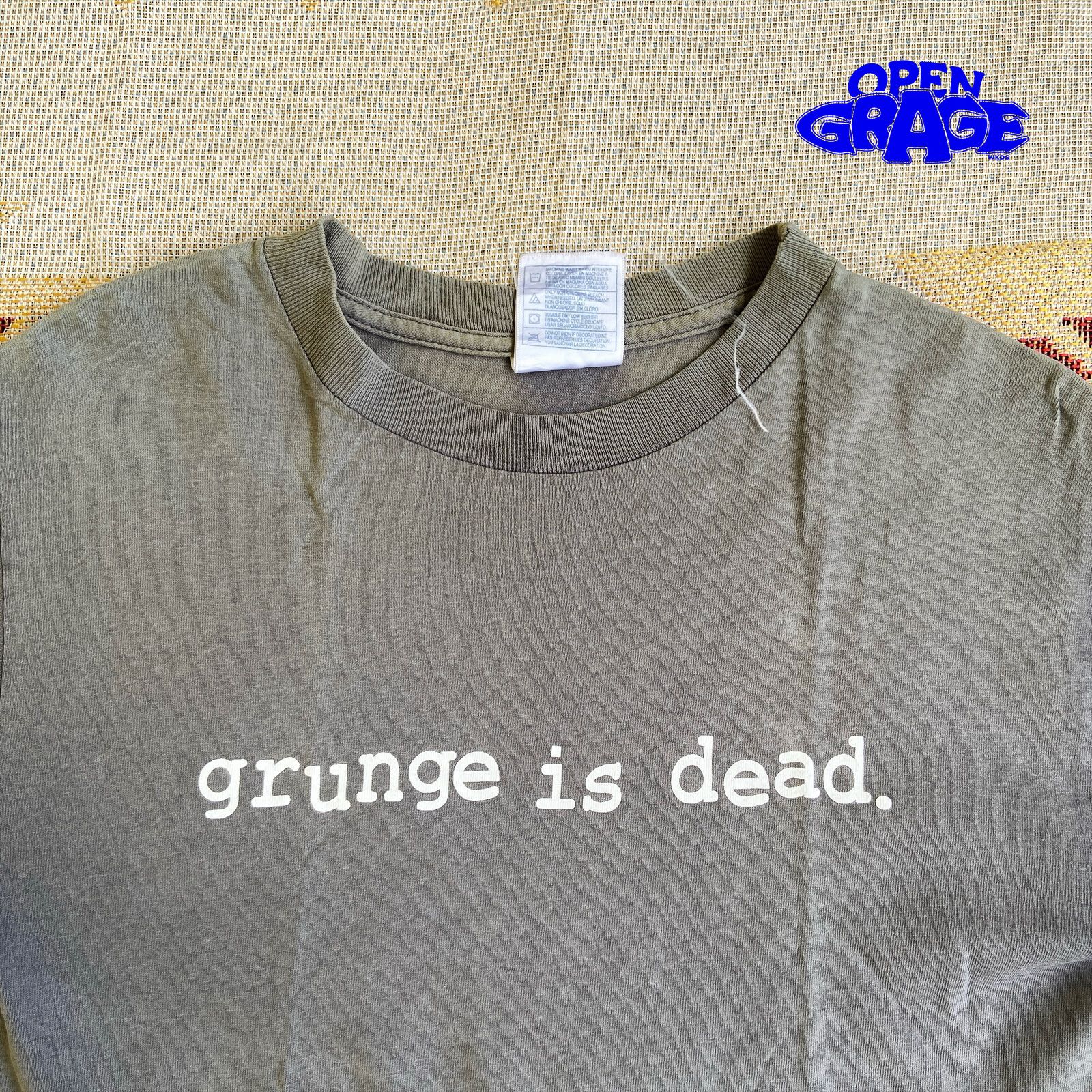 Vintage GRUNGE IS DEAD Worn By KUR COBAIN NIRVANA  - 5