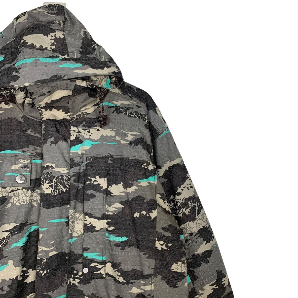 MIZUNO Breath Thermo Snow Gear Camo Hoodie Jacket #0265-C12 - 6