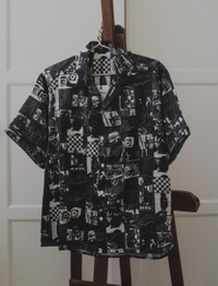 Enfants Riches Déprimés RRP 1440$ SILK ANIME BUTTON UP SHIRT