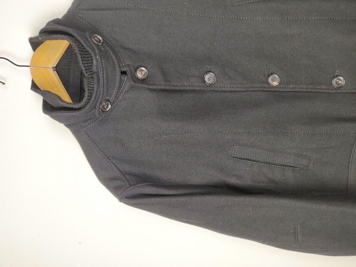 Cashmere & Wool - Wool Button Heavy Jacket Winter Season - 4
