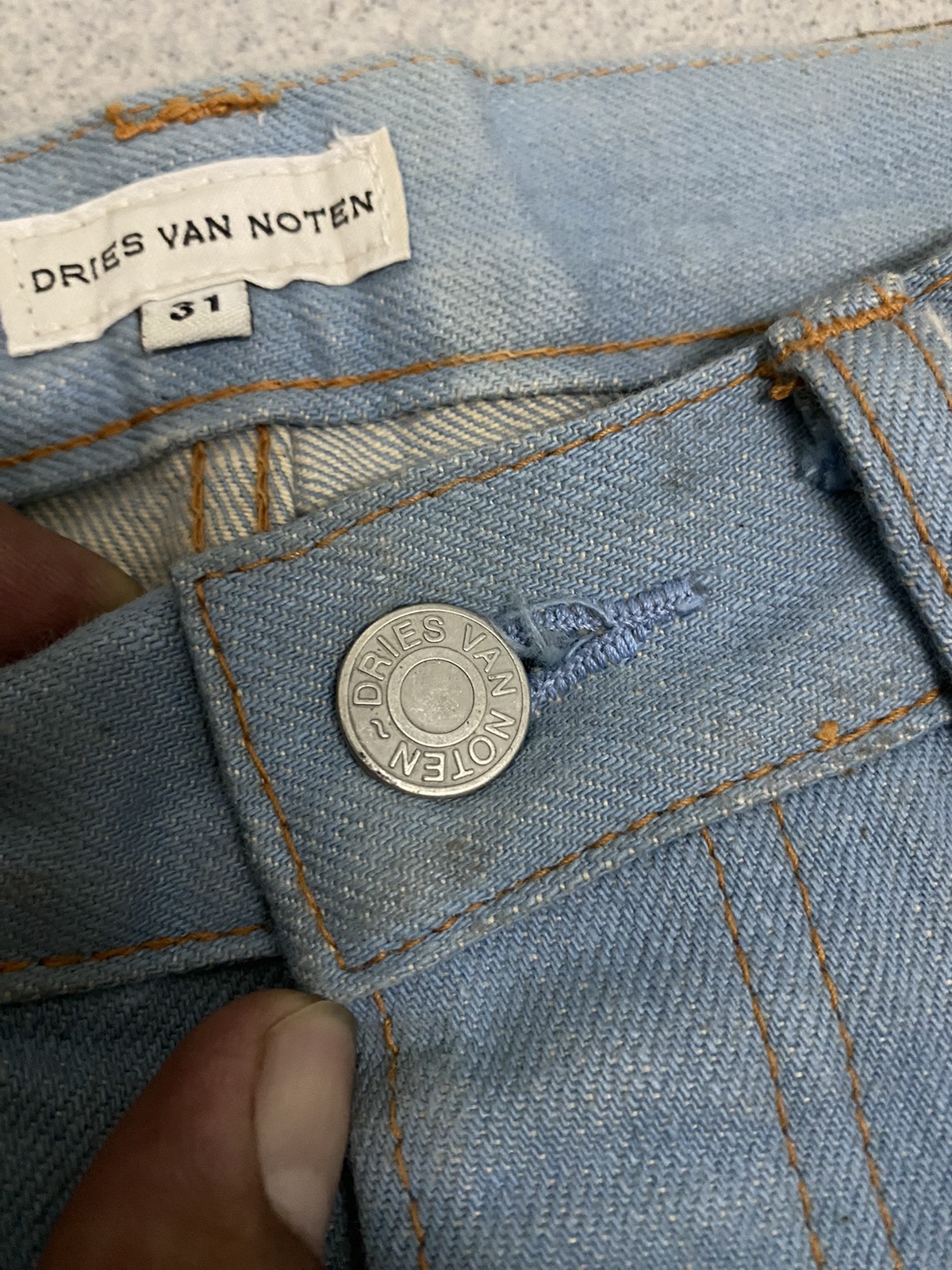 Offer‼️Vintage Dries Van Noten Selvedge Denim Jeans - 6
