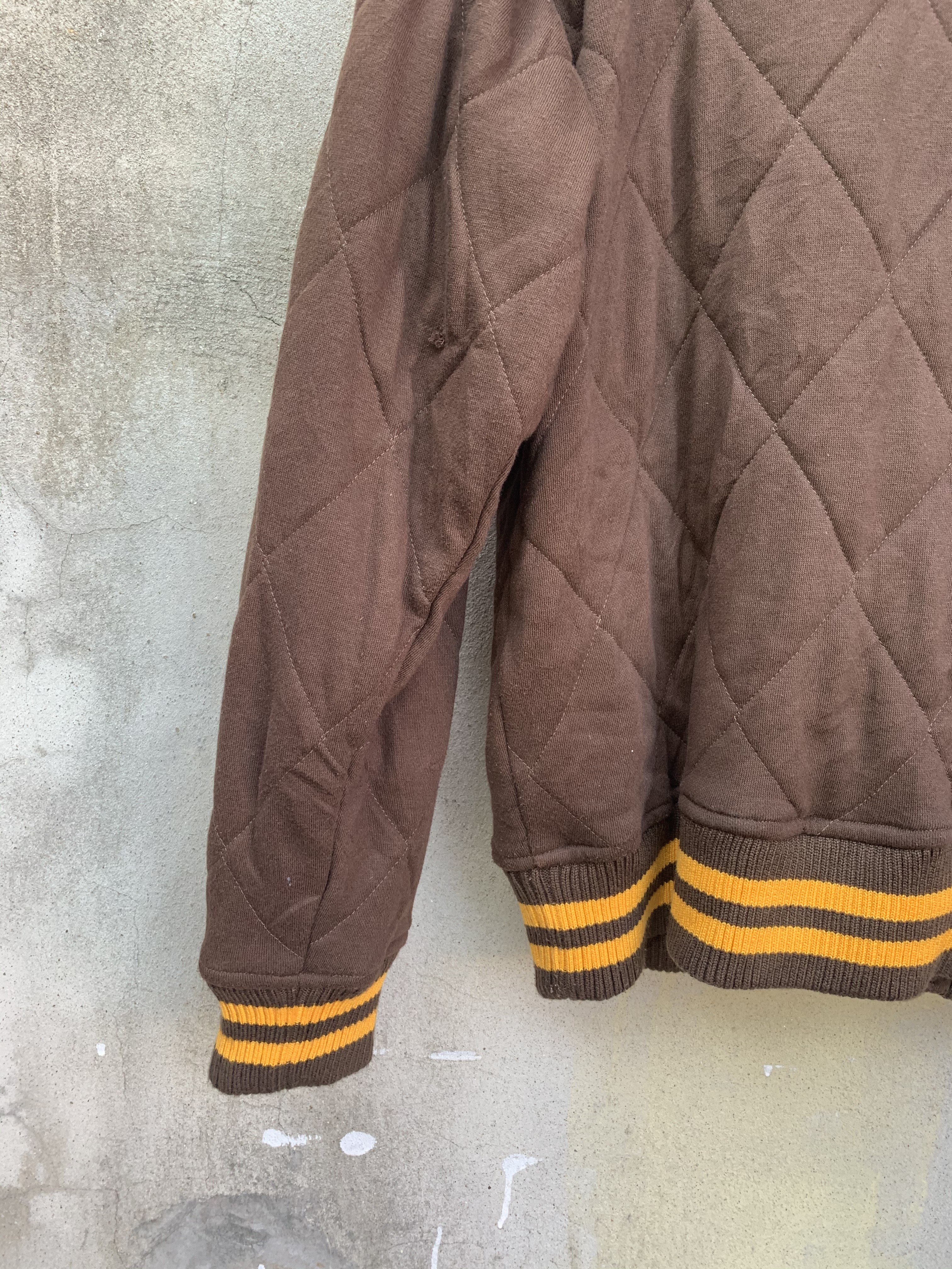 Vintage - Vintage Mischievous Big Collar Quilted Jacket - 10