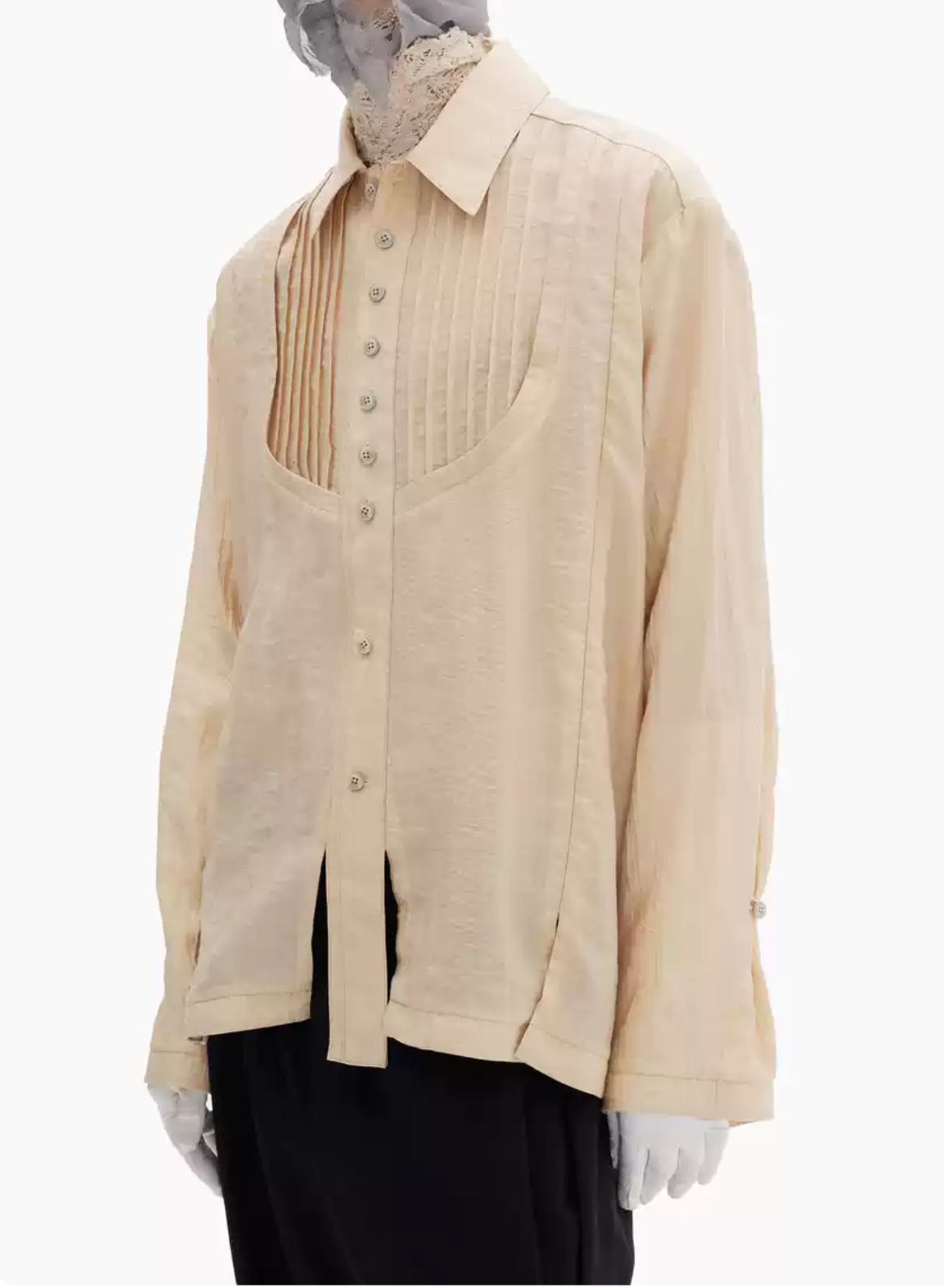 Professor e distressed polo classic shirt 21ss size M - 3