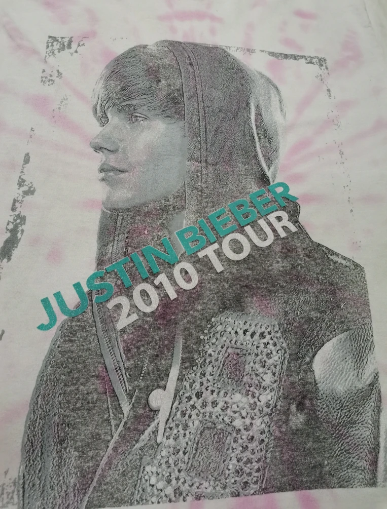 Band Tees - Justin Bieber Tour 2010 Vintage Tie Dye - 1