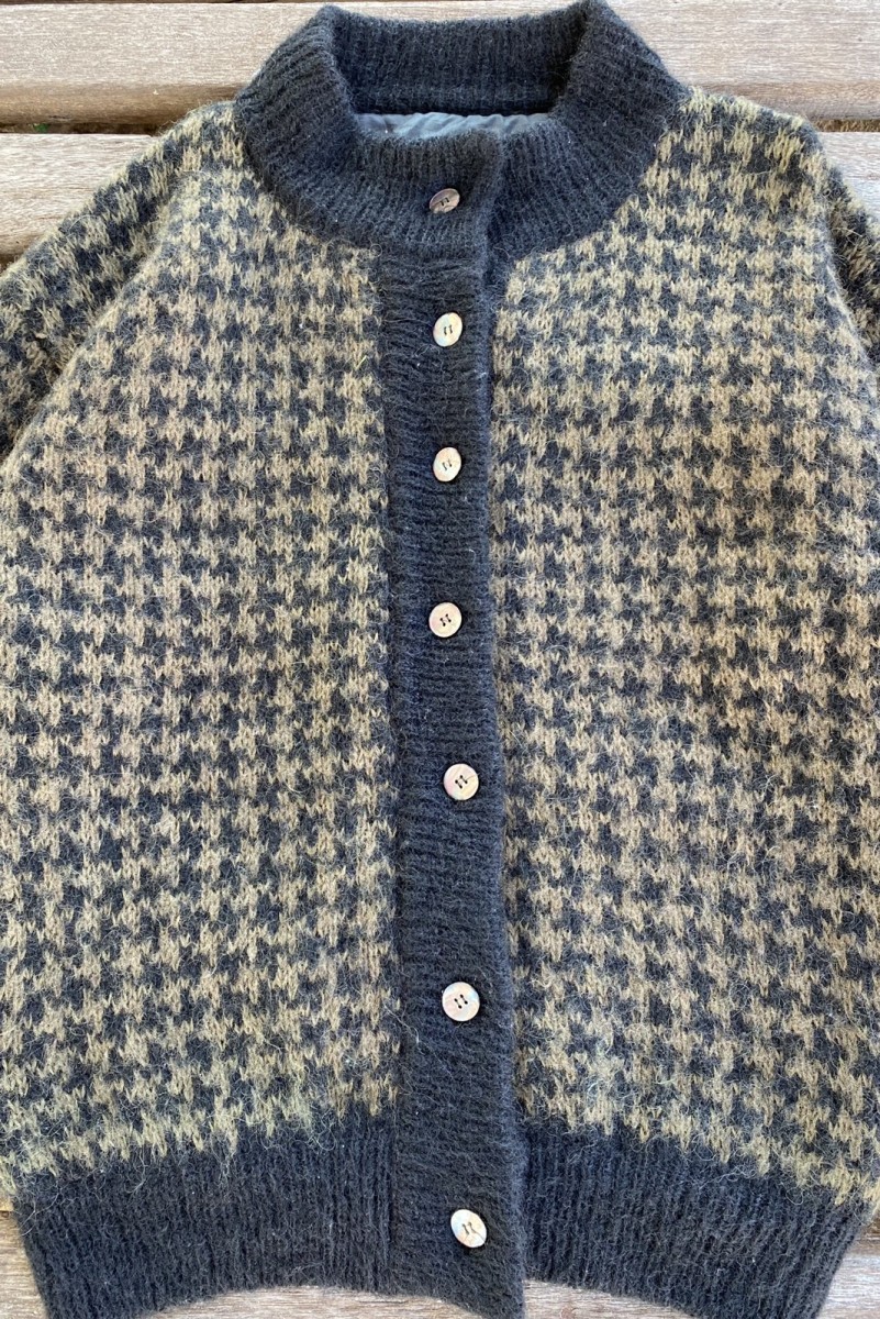 Avant Garde - Garnet Brown Mohair Wool Blend Sweater Cardigan by Lacoty - 7