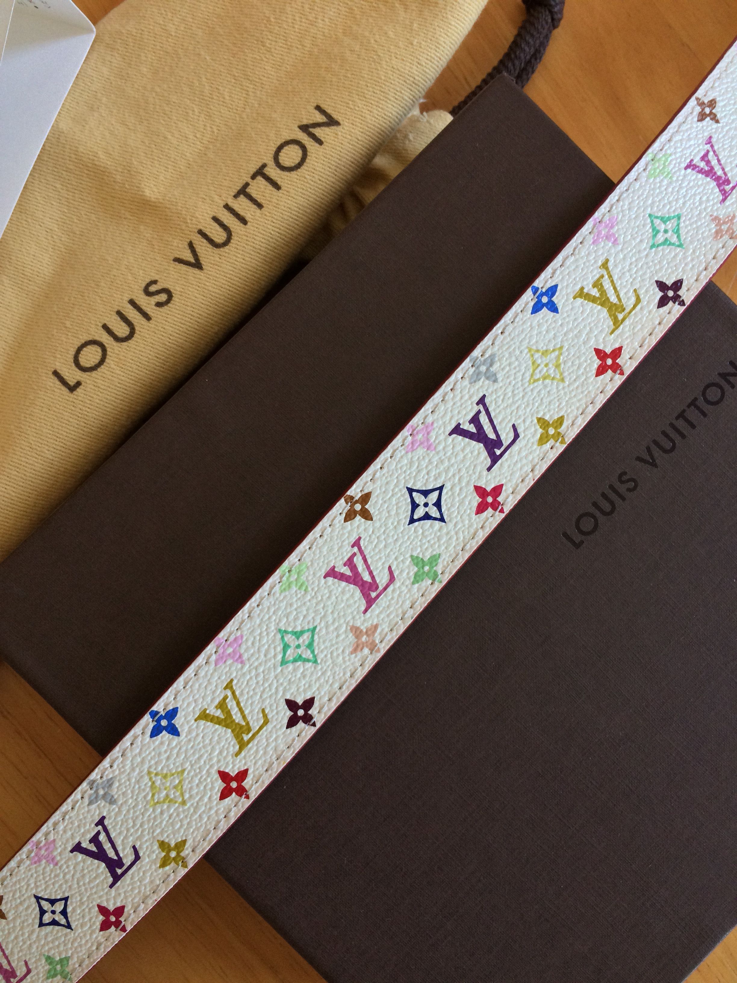 S/S 2003 Louis Murakami Multicolor Monogram Belt - 3