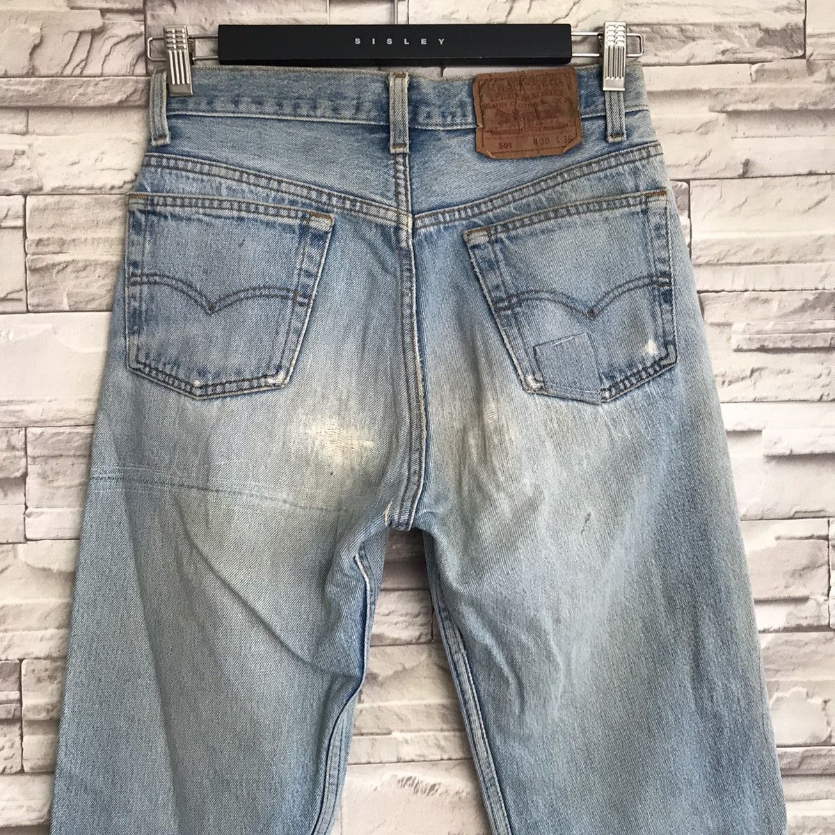 Vintage 80s Levis 501 Distressed Butler Jeans Made in USA - 12