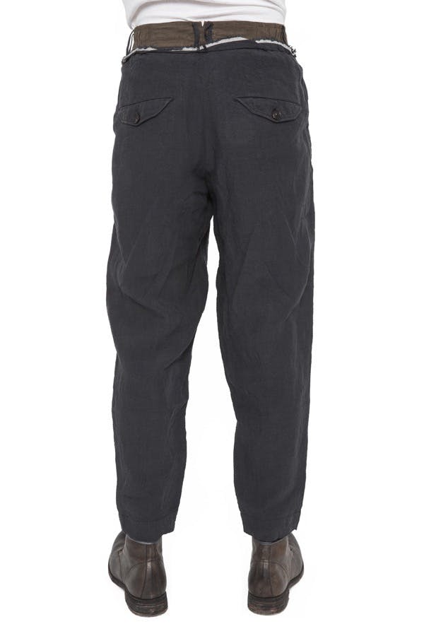 SS18 Raw Waist Linen Pants - 2