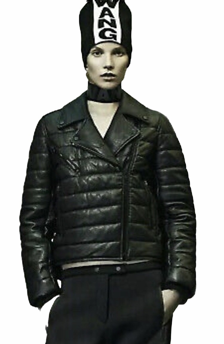 Rare Alexander Wang x H&M Padded Leather Biker Jacket - 3