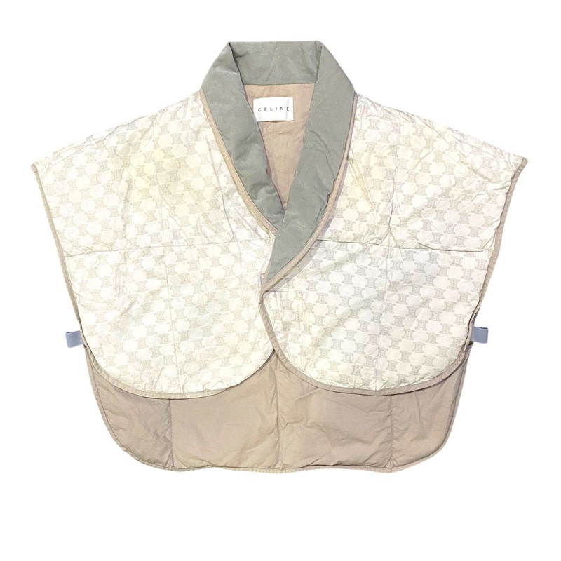 Celine Quilted Monogram Cape Vest Poncho - Rare Vintage - 1