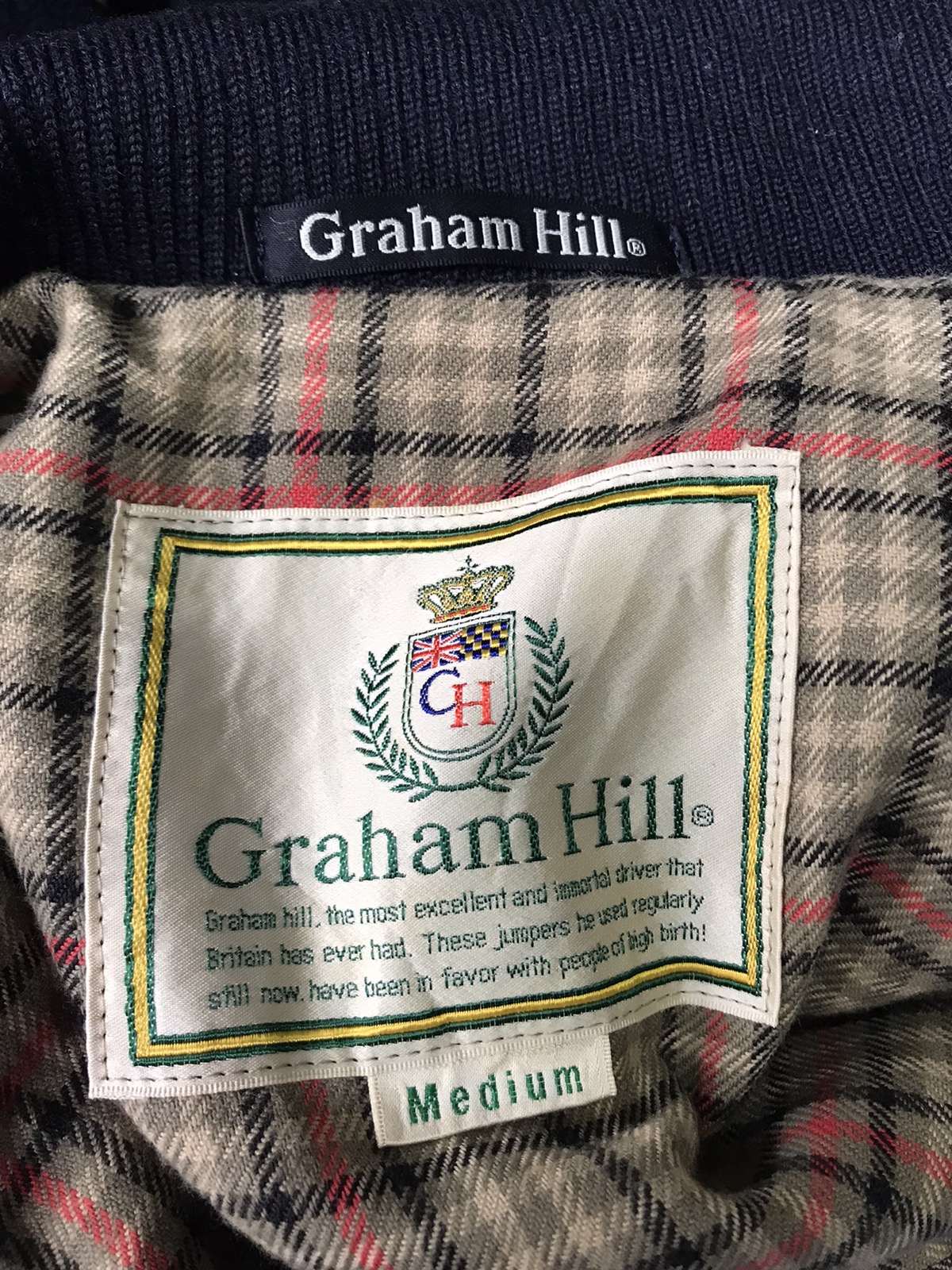 Japanese Brand - Graham Hill Wool Harrington Style Jacket - 12