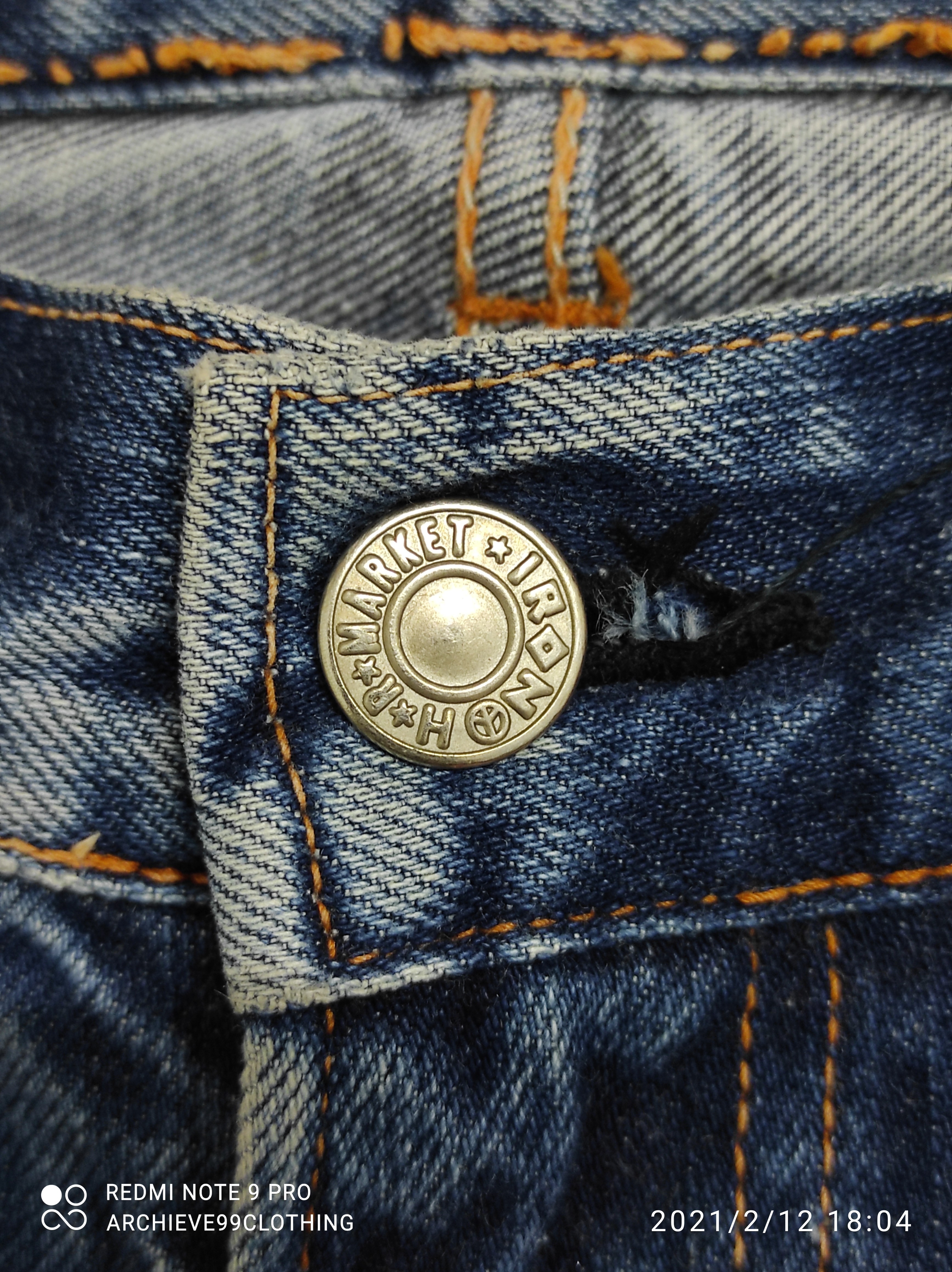 Hollywood Ranch Market - Blue Blue The Indigo Hand Made Reconstruction denim pants - 5