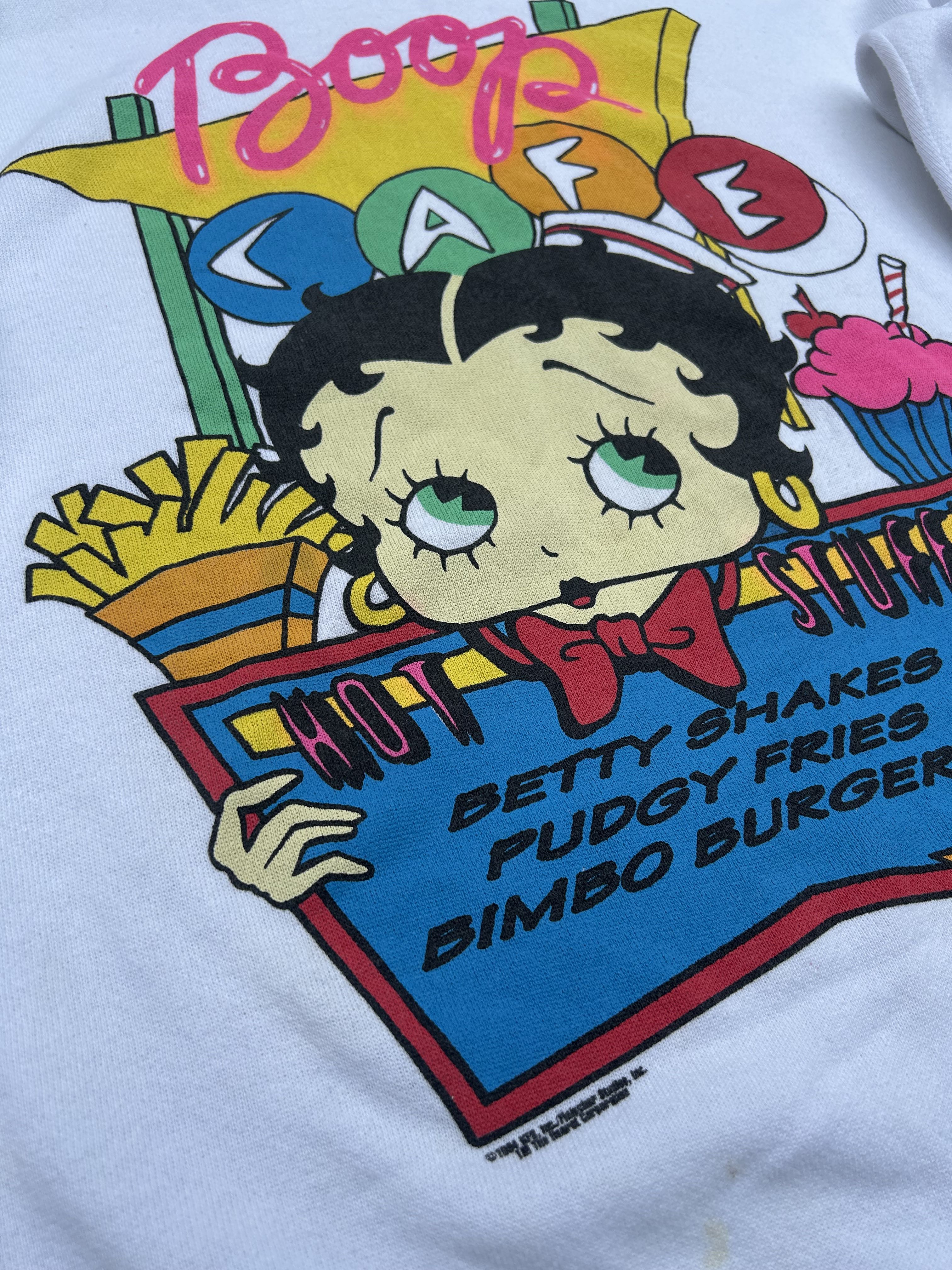 Vintage Betty Boop Cafe Crewneck ©️1994 - 3