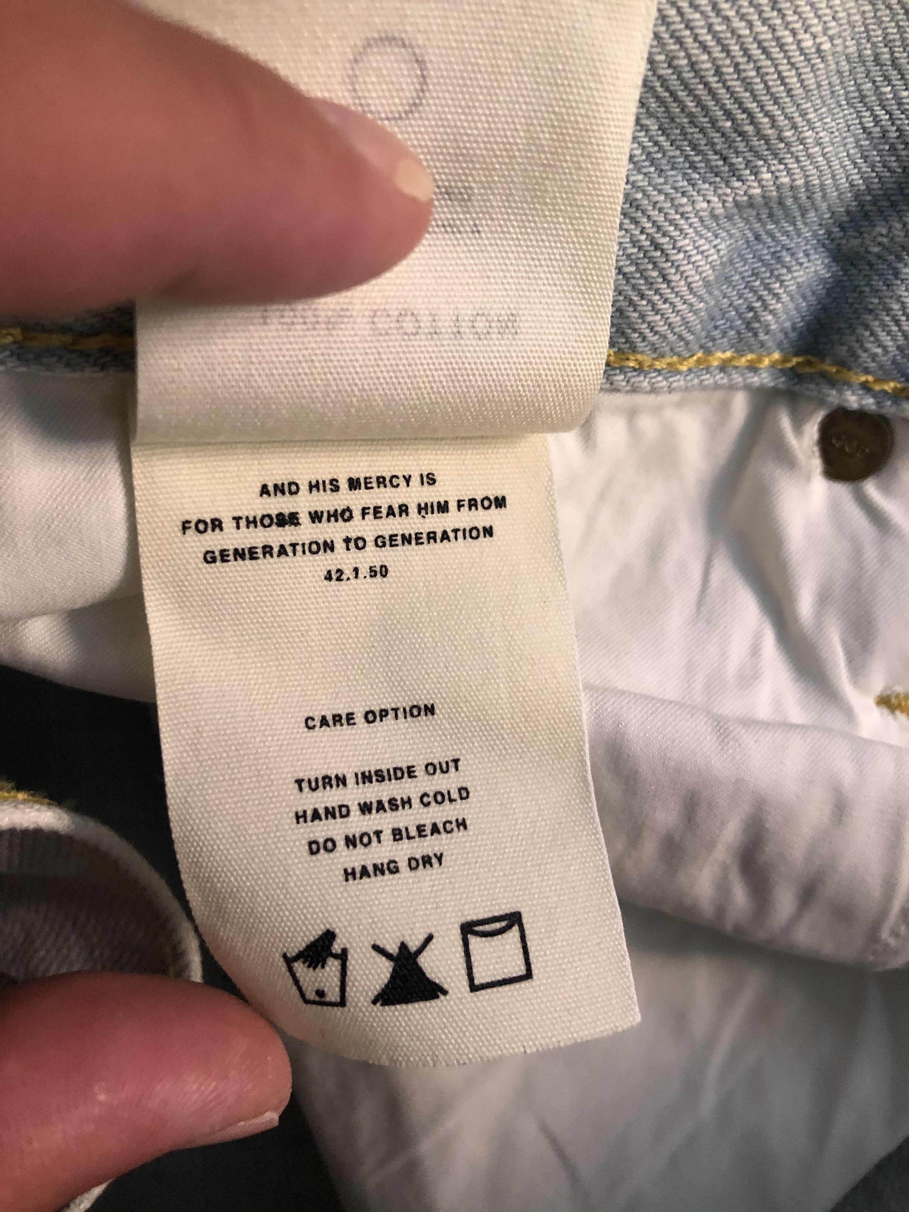 Fear of God Jeans Fifth Collection Washed Out Indigo 34 - 10