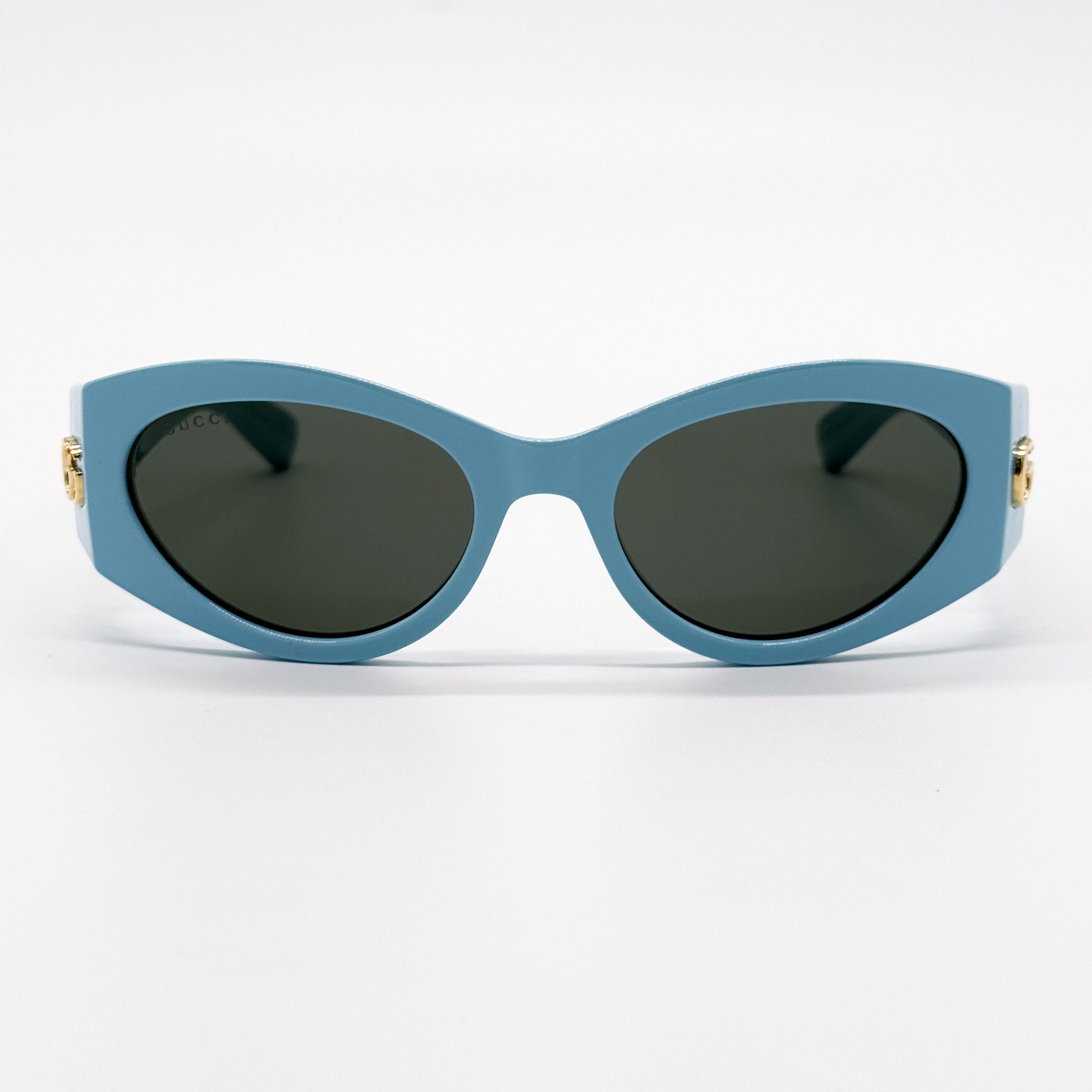 NEW GUCCI GG1401S 004 LIGHT BLUE OVAL WOMEN SUNGLASSES GUCCI - 5