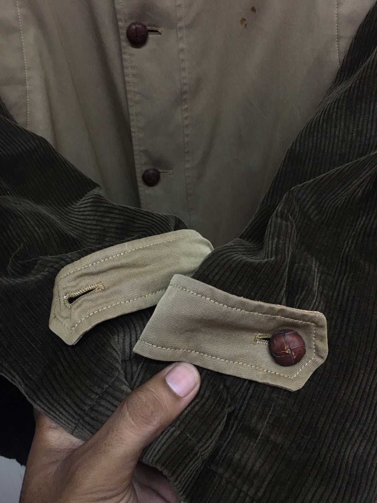 Vintage GUCCI Corduroy Sleeve Jacket - 4