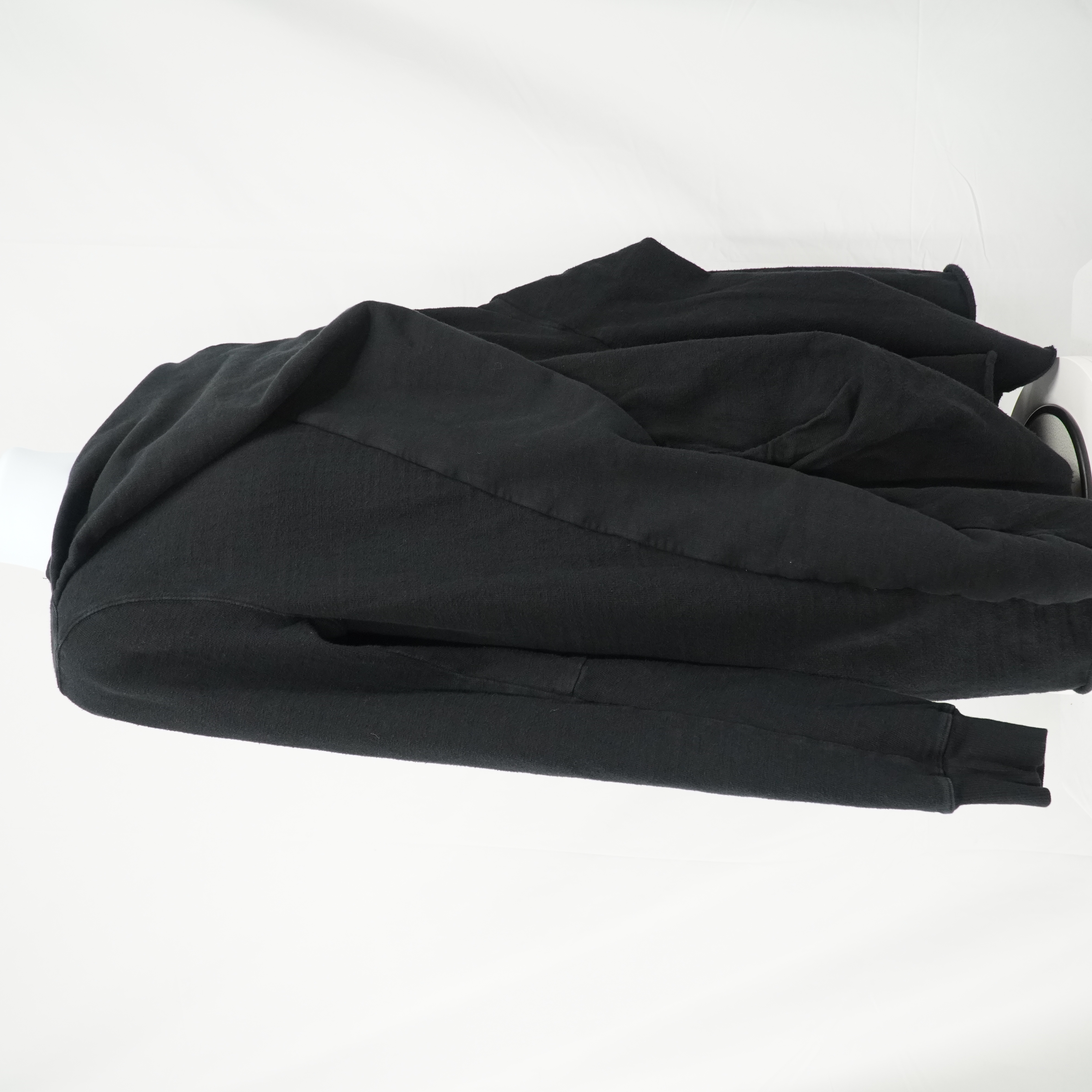 DRKSHDW Pull Over Black Sweater Shirt Geometric Lines Layerd - 17
