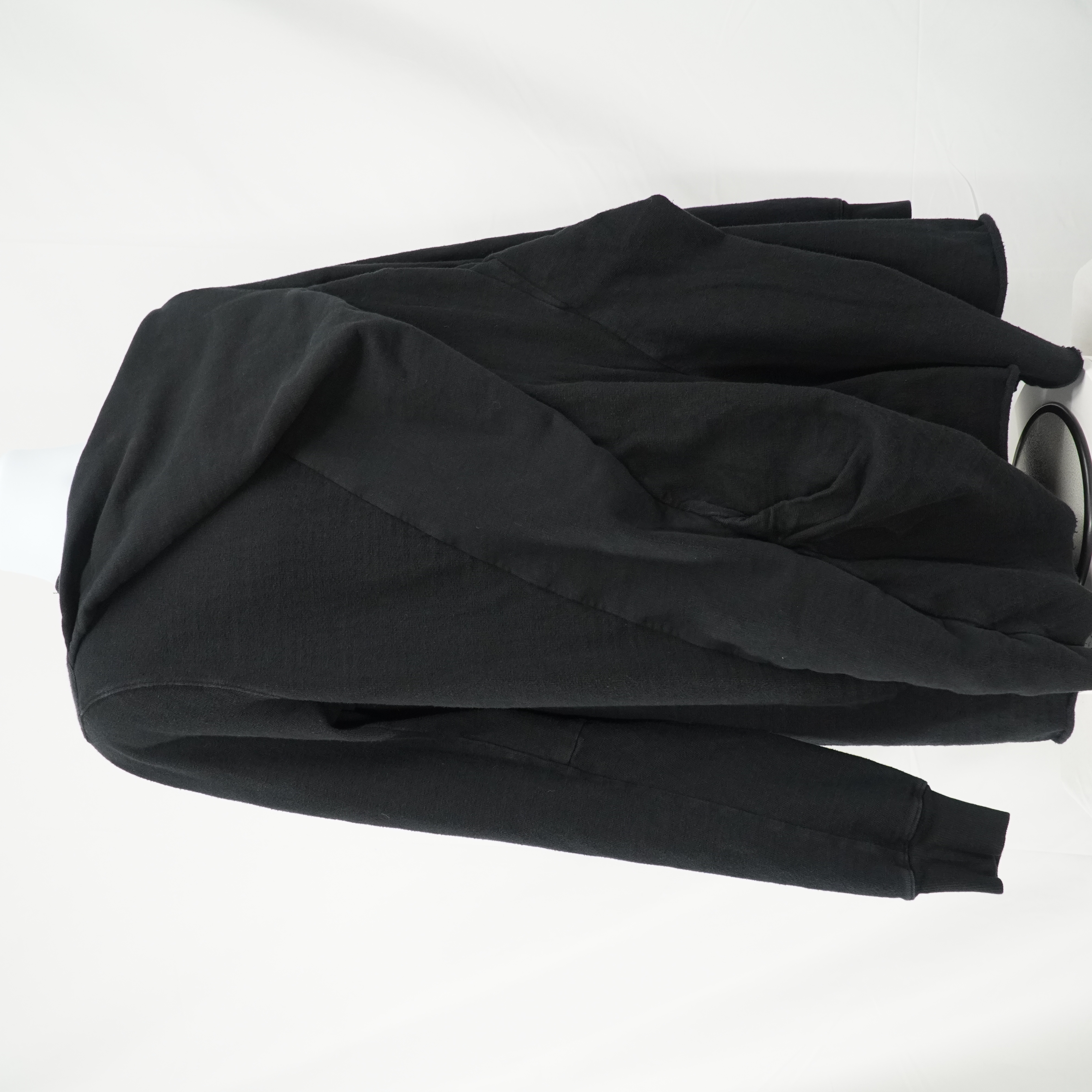 DRKSHDW Pull Over Black Sweater Shirt Geometric Lines Layerd - 18