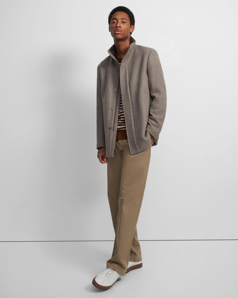 Clarence Wool Melton Coat Theory Clarence Jacket Other Designers