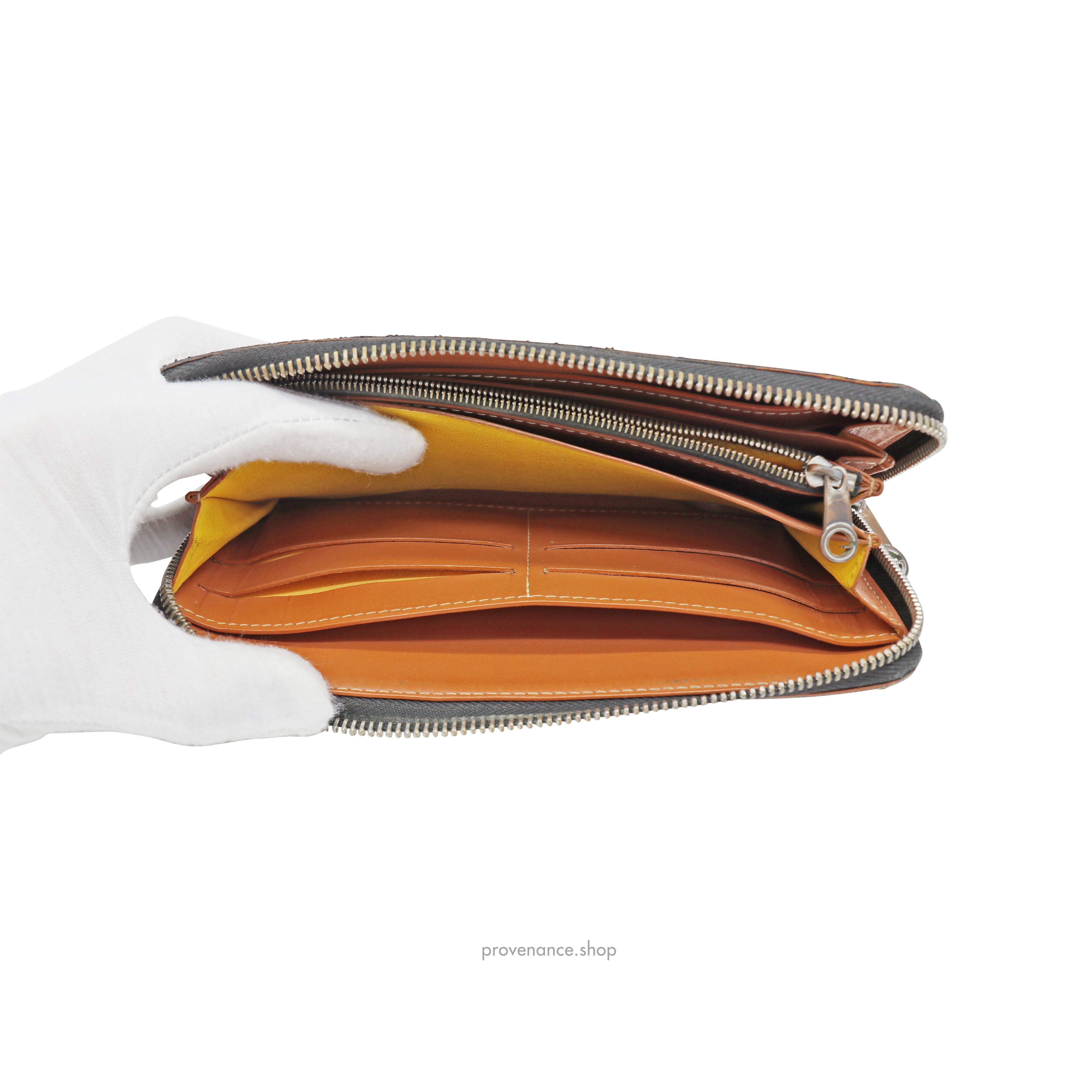 Goyard Matignon Long Wallet - Black/Tan - 12