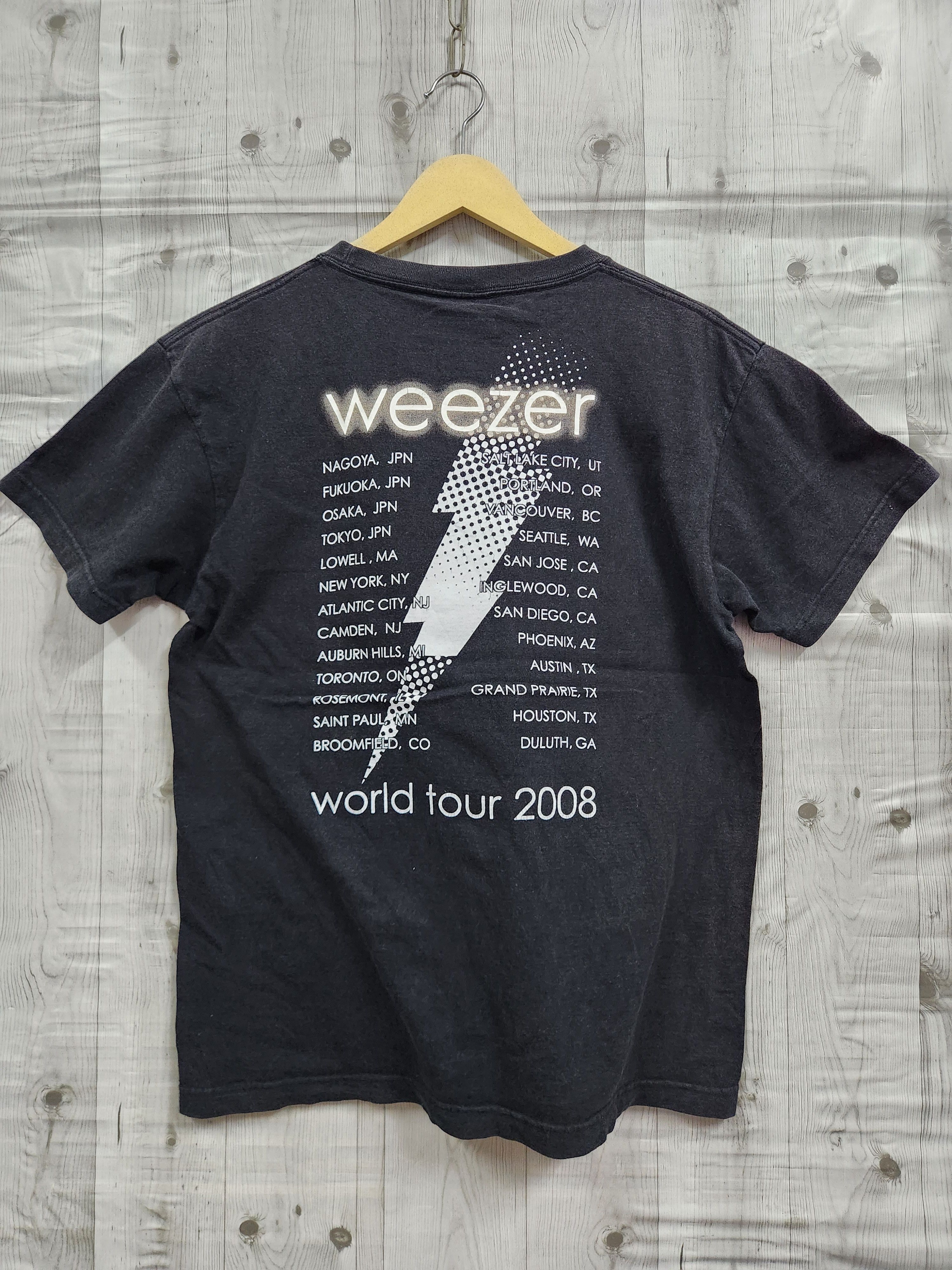 Weezer Vintage TShirt World Tour 2008 - 2