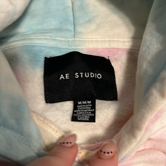 aerie - AE Studio Unisex Pastel Tie Dye Hoodie - 4