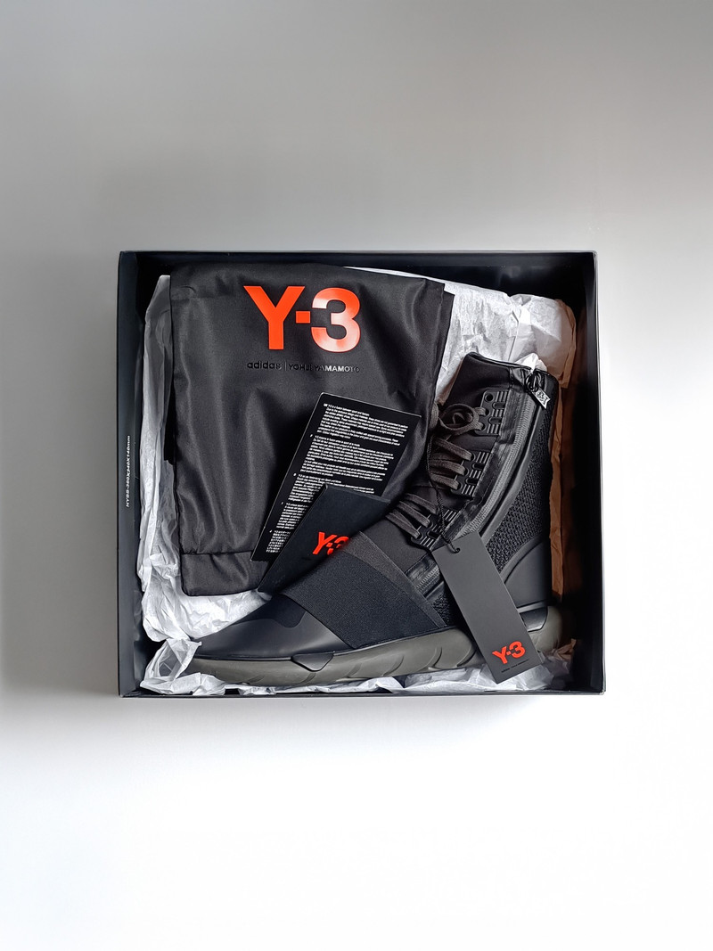 adidas Y-3 Qasa Boot 'Triple Black'  BY2629 - 1