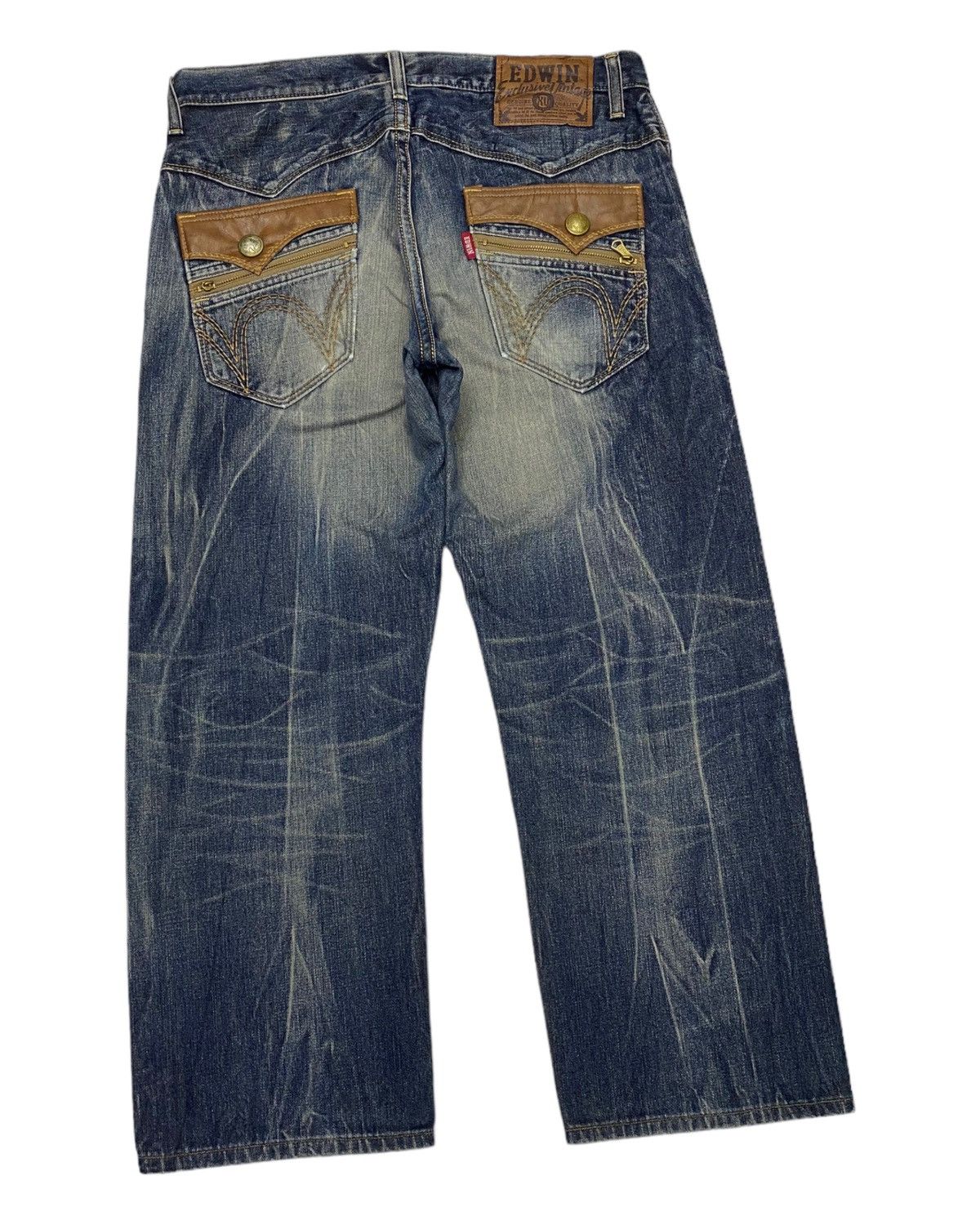 BAGGY DISTRESSED DENIM EDWIN EXCLUSIVE VINTAGE XU JEANS - 4