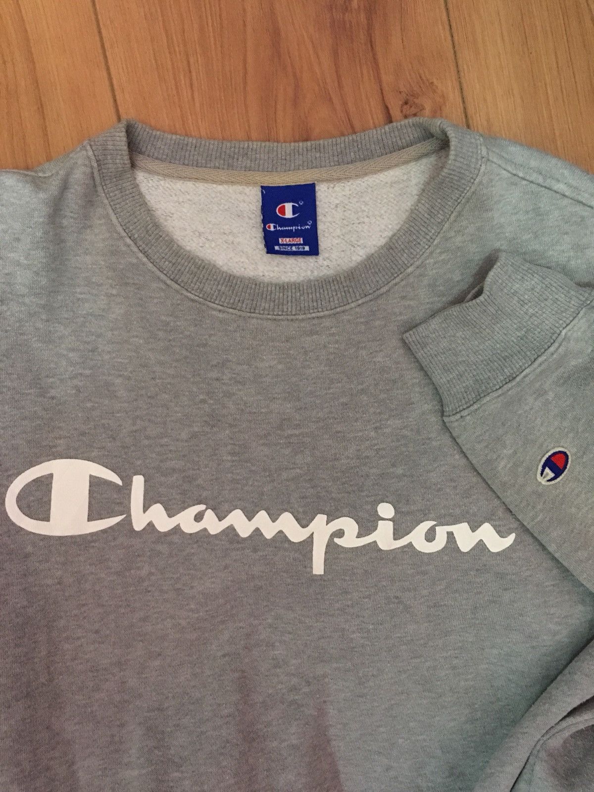 Rare Sweatshirt Champion Big Logo - 4