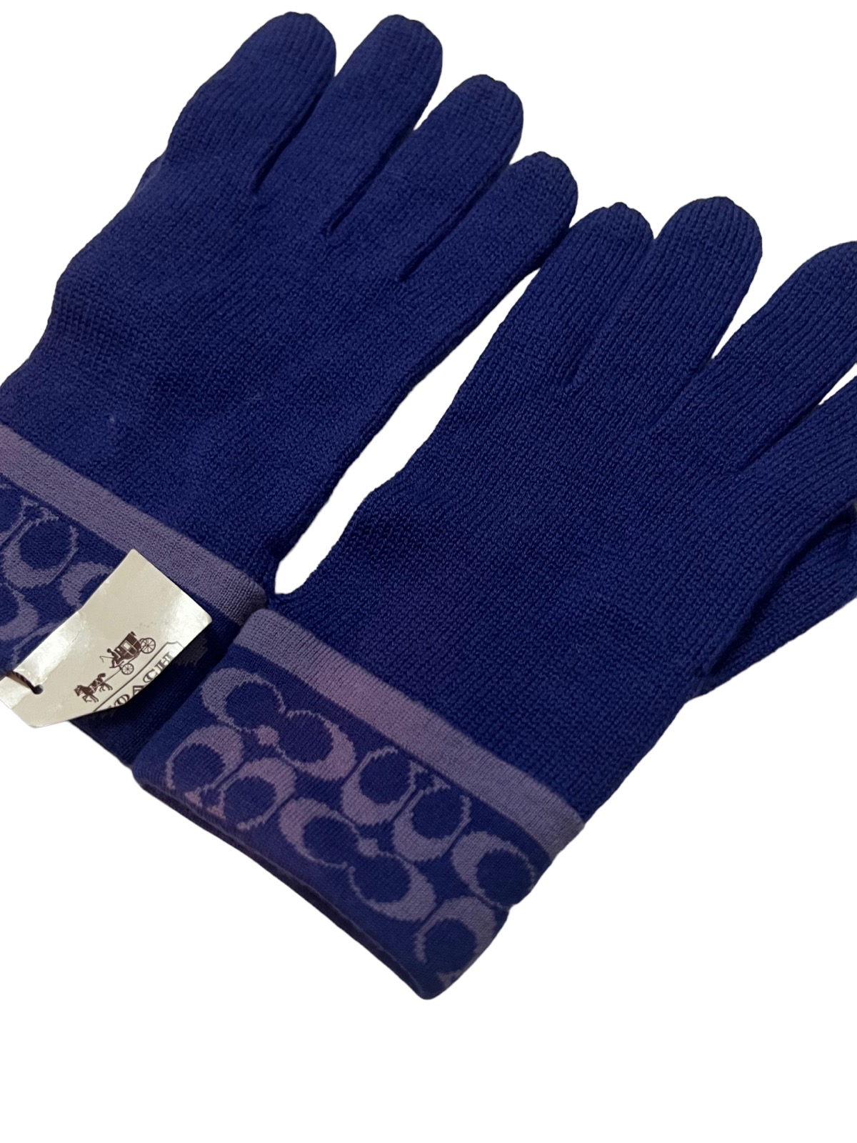 Coach - COACH ( NEW OLD STOCK ) (NOS) SIGNATURE KNIT TECH GLOVES - 4