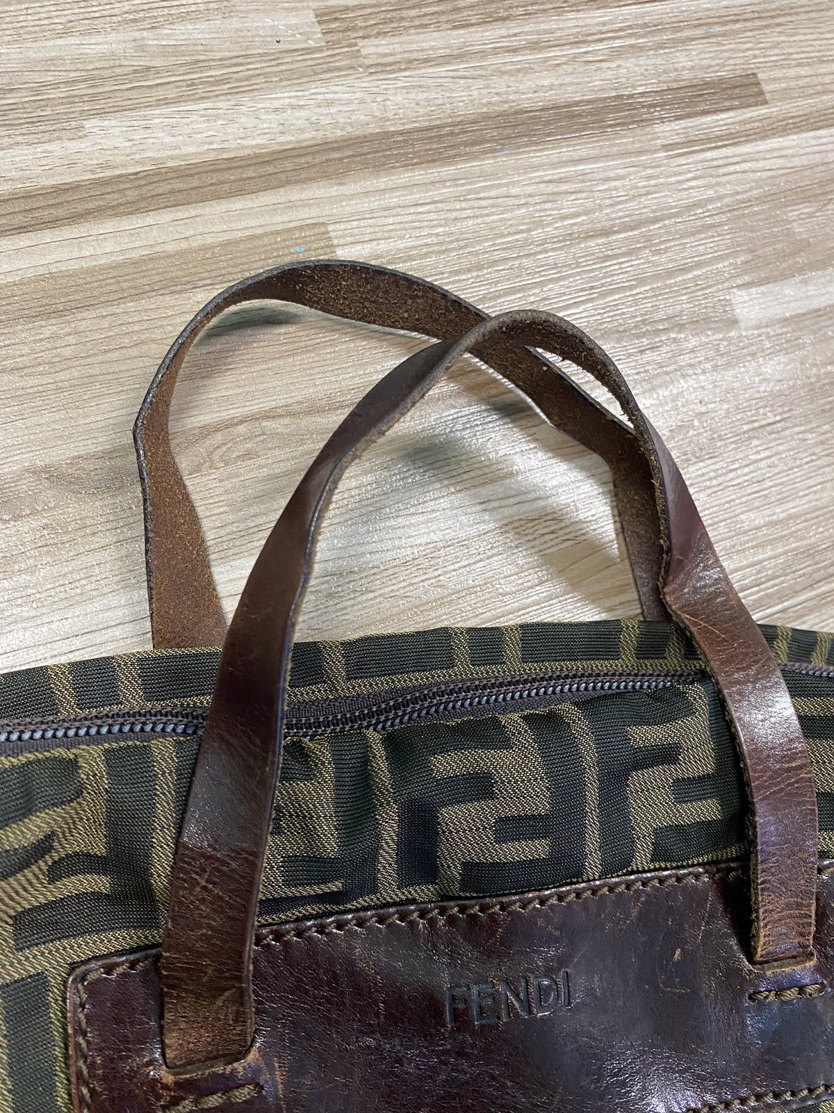 Authentic Fendi Zucca Monogram Tote Shoulder Bag - 20