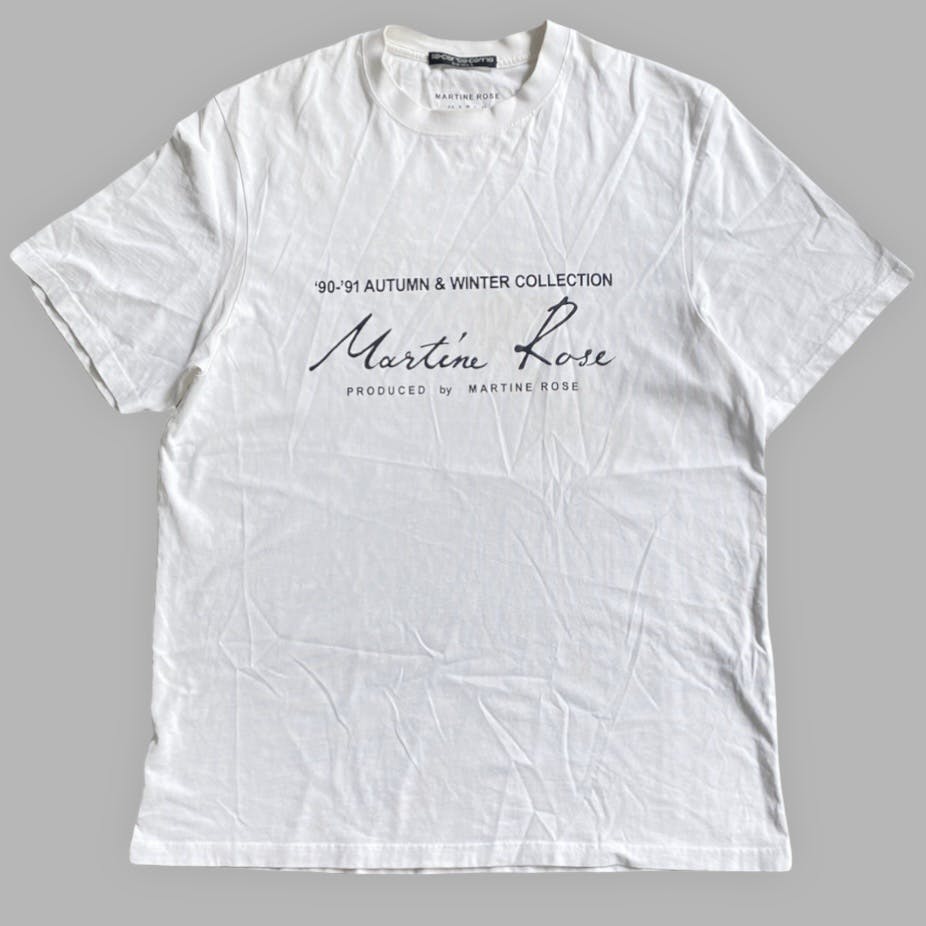 Martine Rose 90-91 Autumn & Winter Collection T Shirt | sundaynightmare |  REVERSIBLE