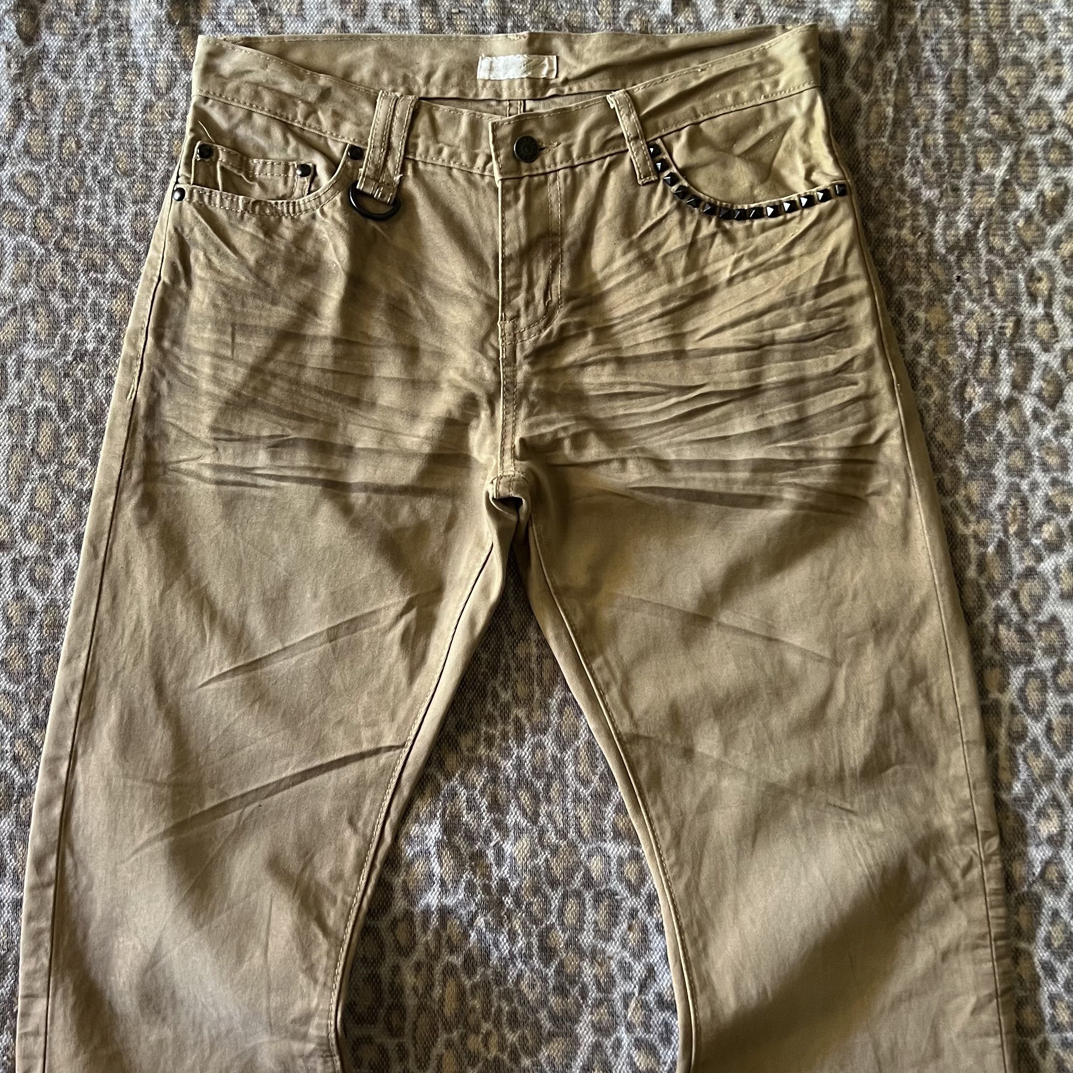 Menr Style studded washed bootcut pants - 2
