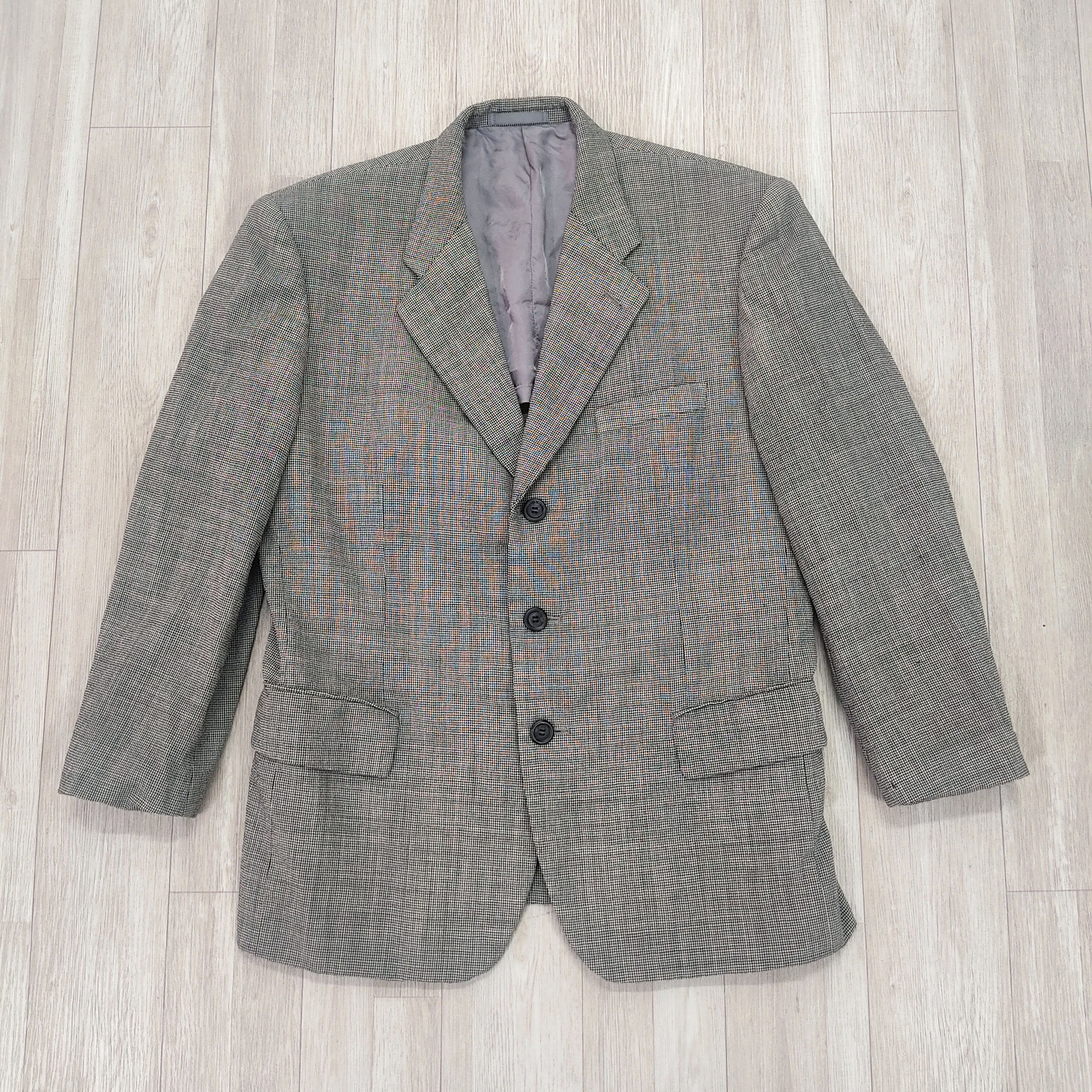 Vintage - IM MIYAKE Studio Design Checkered Wool Blazer Coat - 2