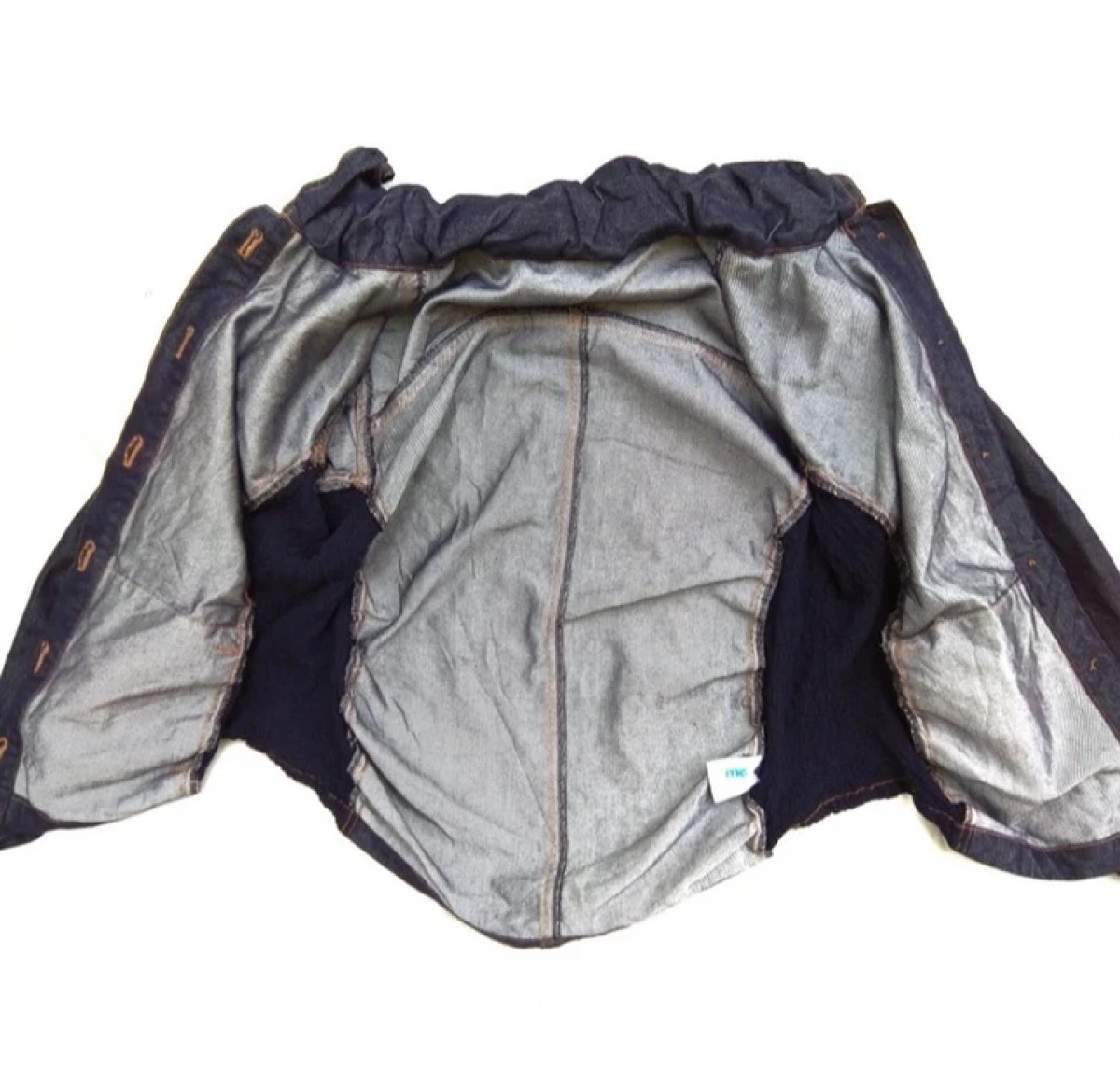 Issey Miyake - Vintage Rework Denim Jacket (Denim & Pleats) - 8