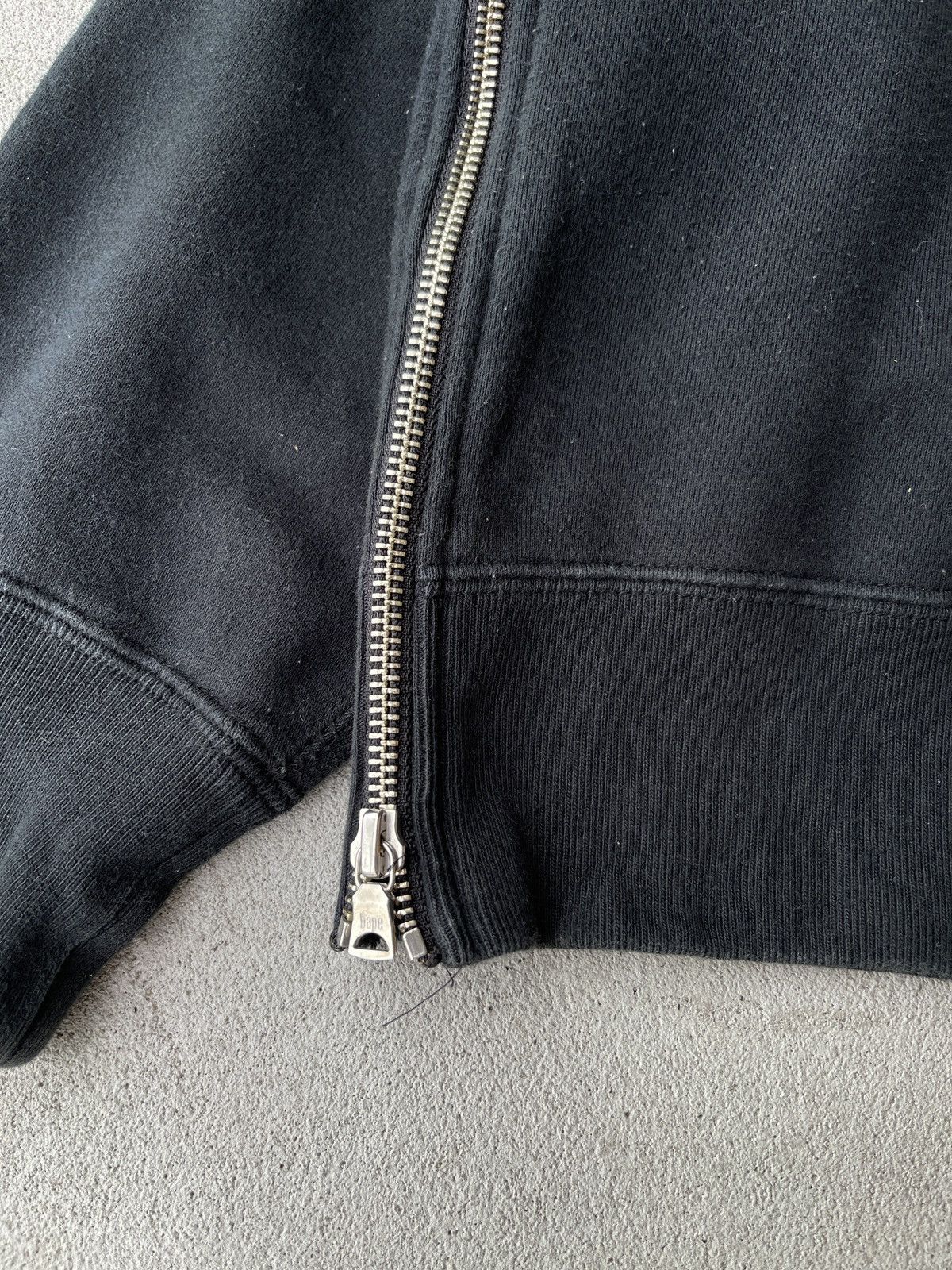 Bape Triple Black Side Zips Bubble Logo Hoodie - 4