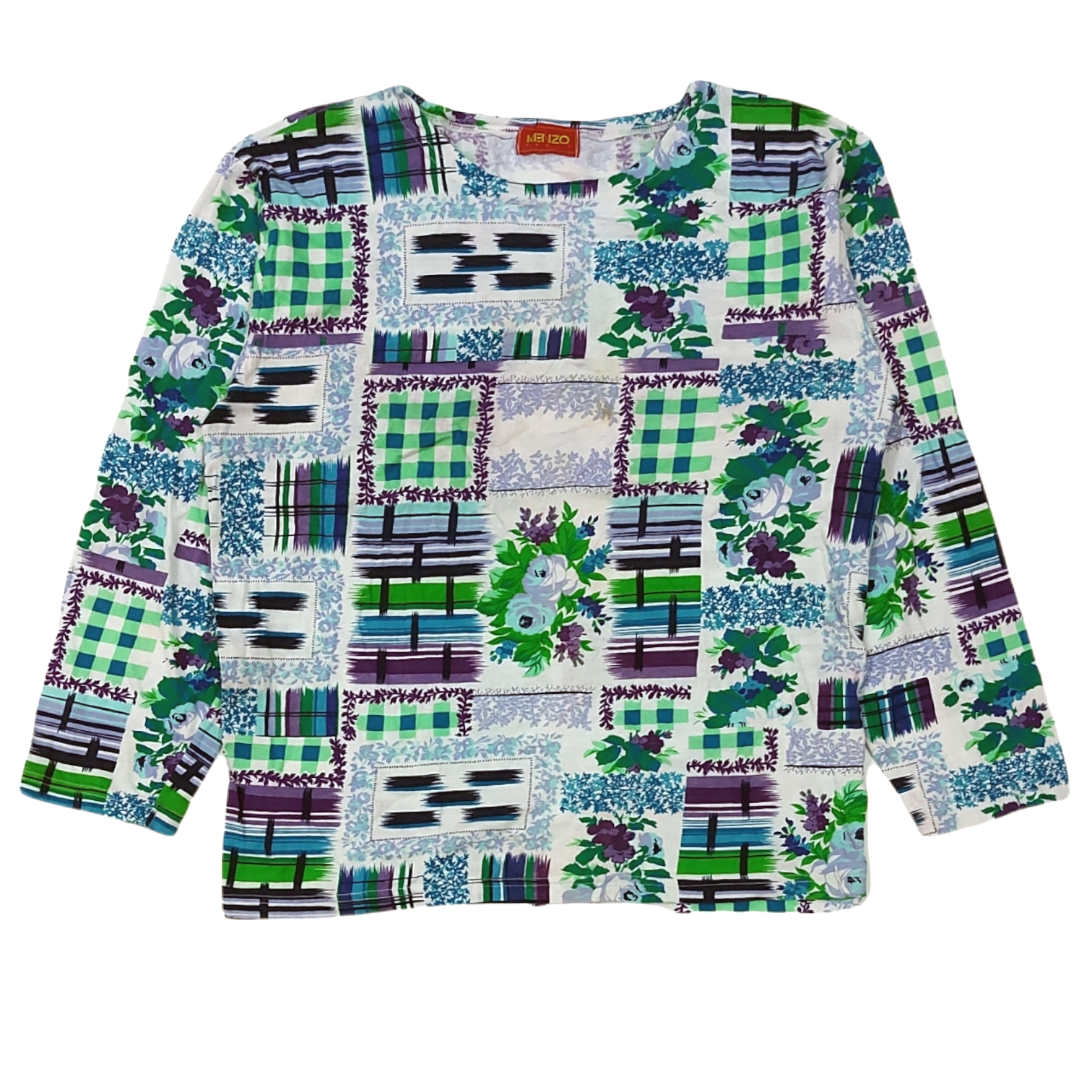 RARE! VTG KENZO PATCHWORK PRINTED STYLE - 1