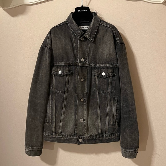 Balenciaga Denim Jacket in Bal Dirty Grey 2019 ‘like a man’ - 10