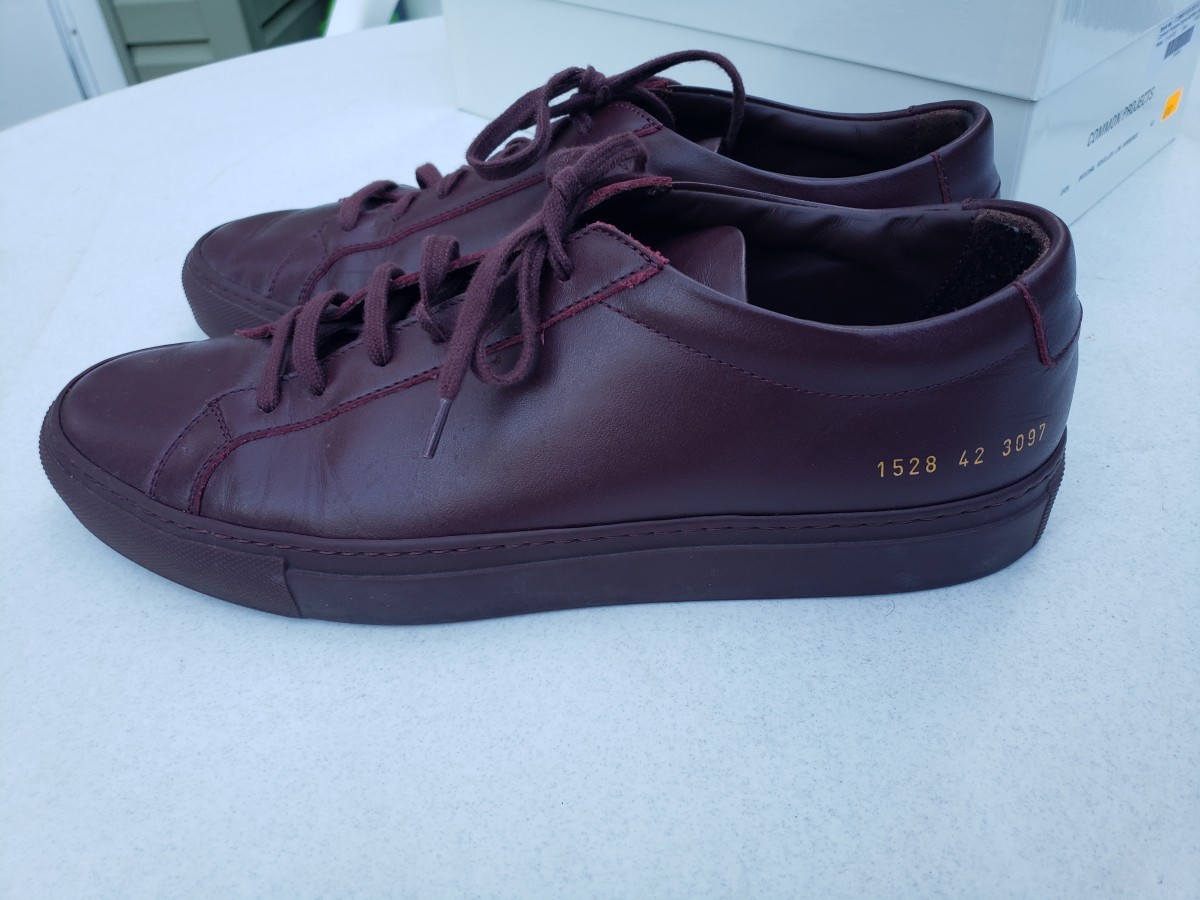 Low Bordeaux Achilles Sneakers - 3