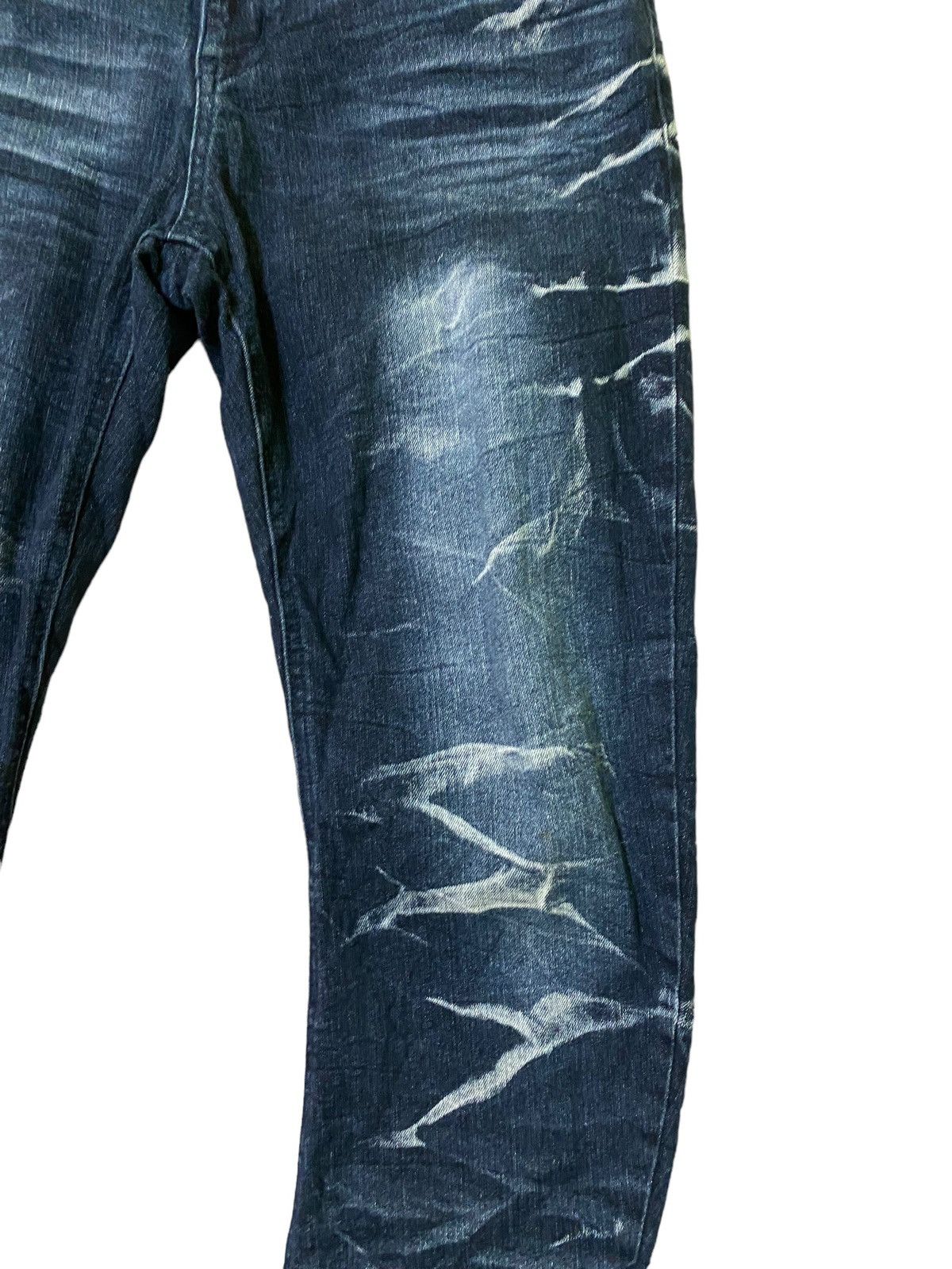 Vintage Semantic Design J Curve Legs Acid Wash Denim - 6