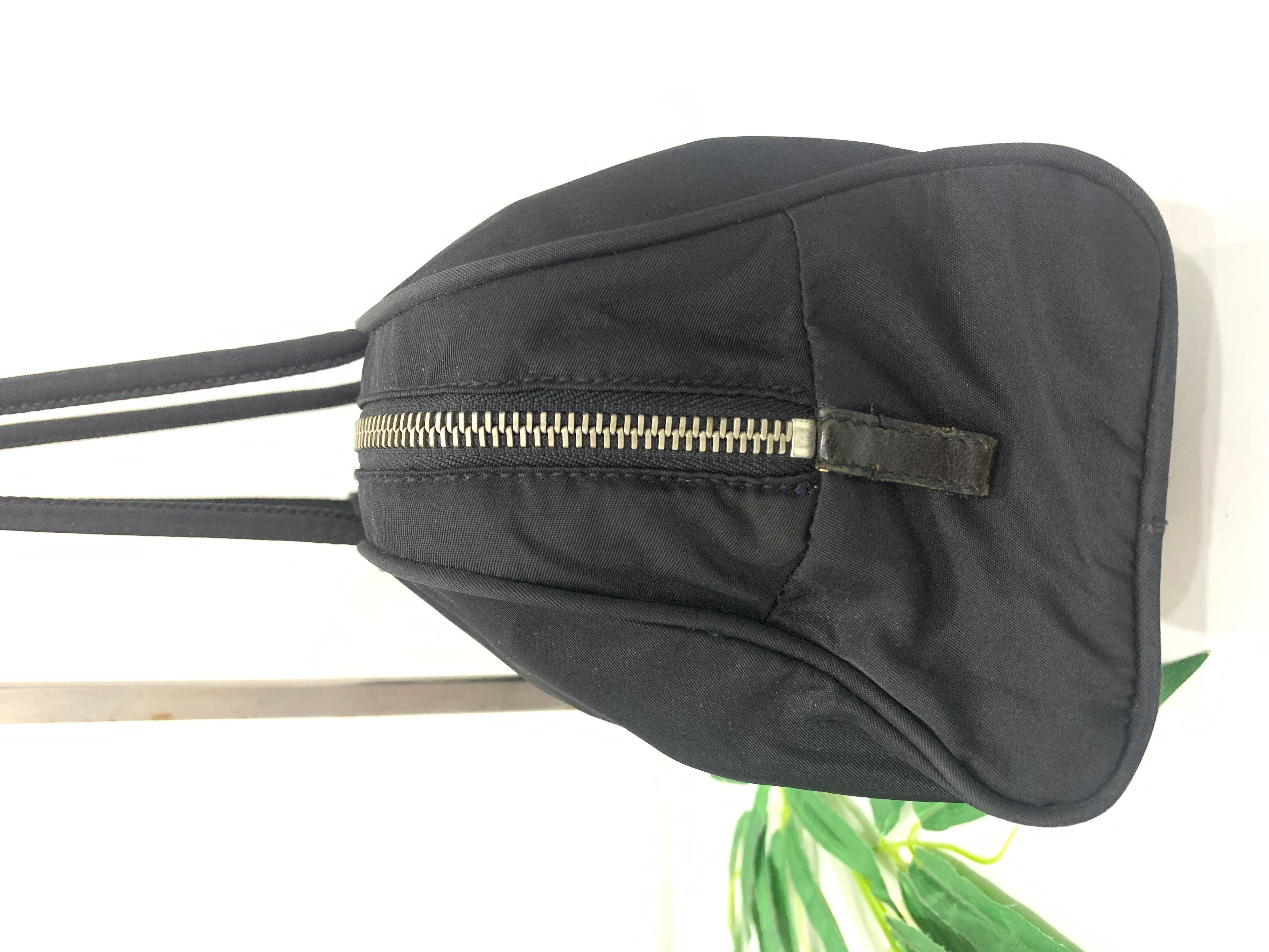 Black Authentic Prada Nylon Handbag - 6