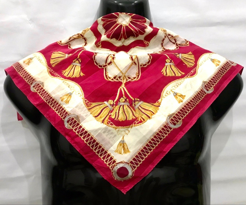 CELINE PARIS HANDKERCHIEF SCARF - 1
