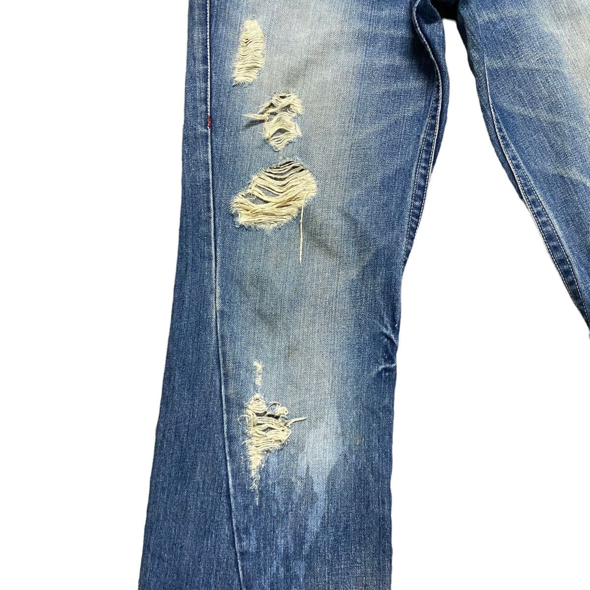 Japanese Brand - Tornado Mart Distressed Denim Flare Jeans - 6