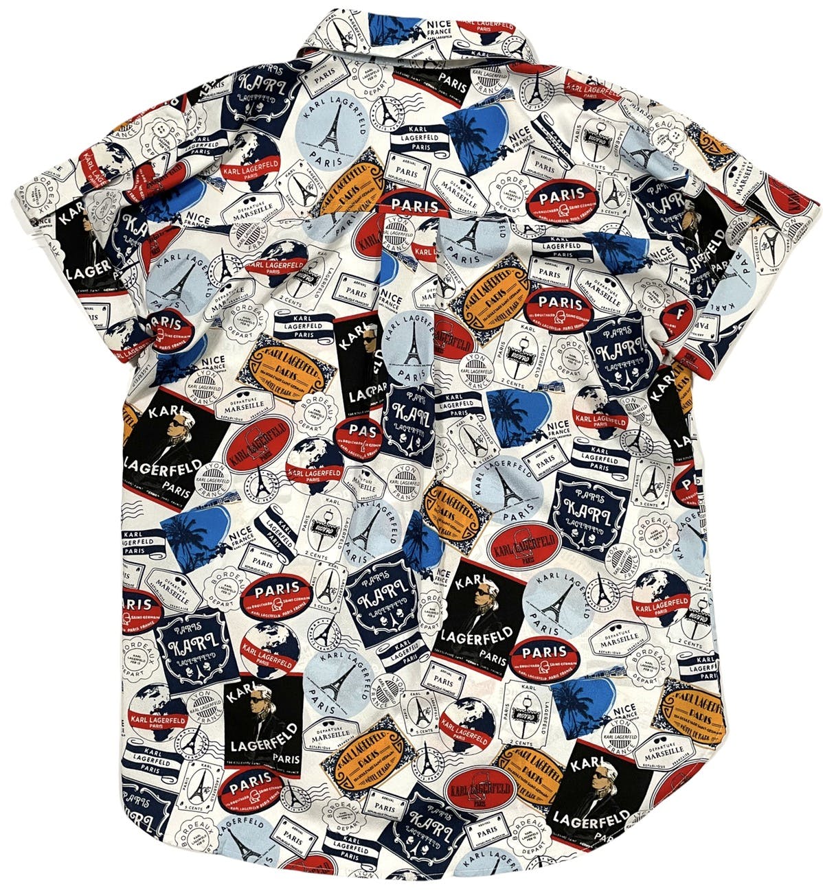 Karl Lagerfeld - Graphic Short Sleeve Button Up Shirt - 2