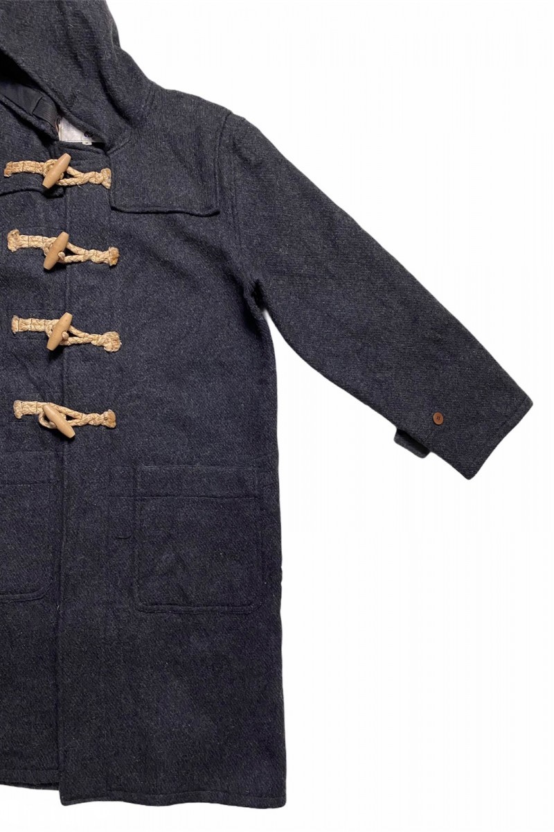 Vintage - Flight Garment Grey Wool Hooded Long Duffel Coat - 9