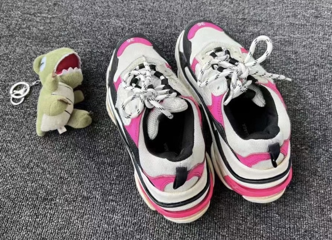 Balenciaga white powder daddy shoes - 6