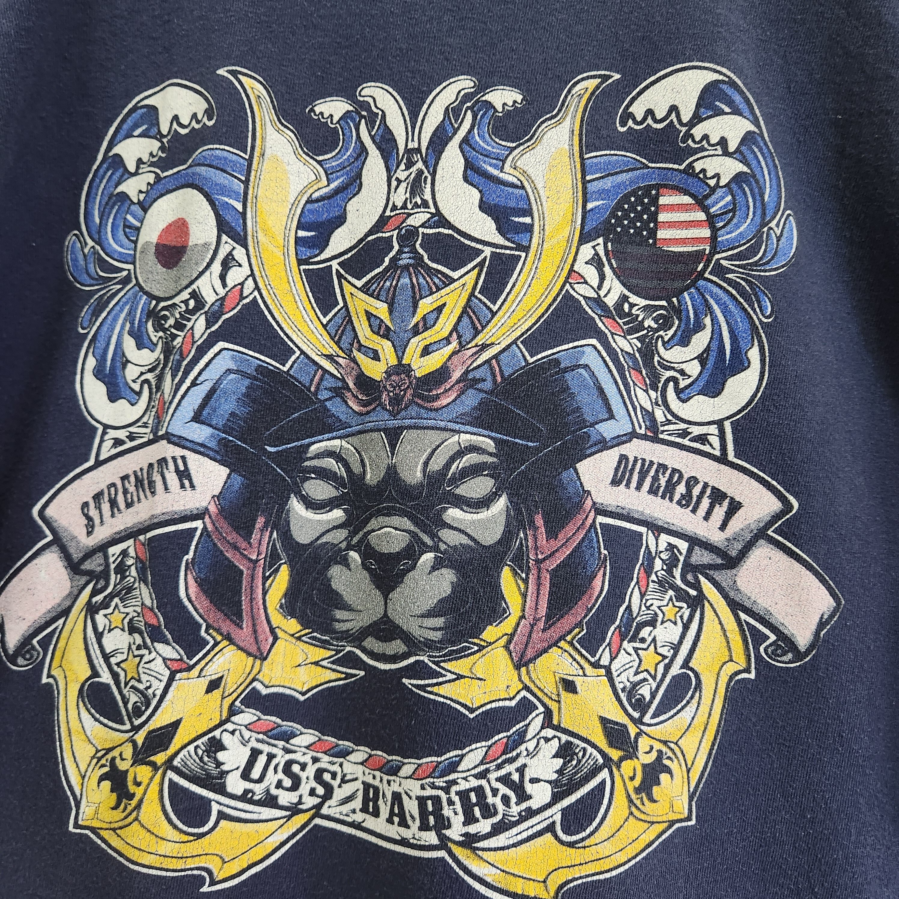 Vintage Y2K USS Barry DDG 52 Nice Printed TShirt - 9